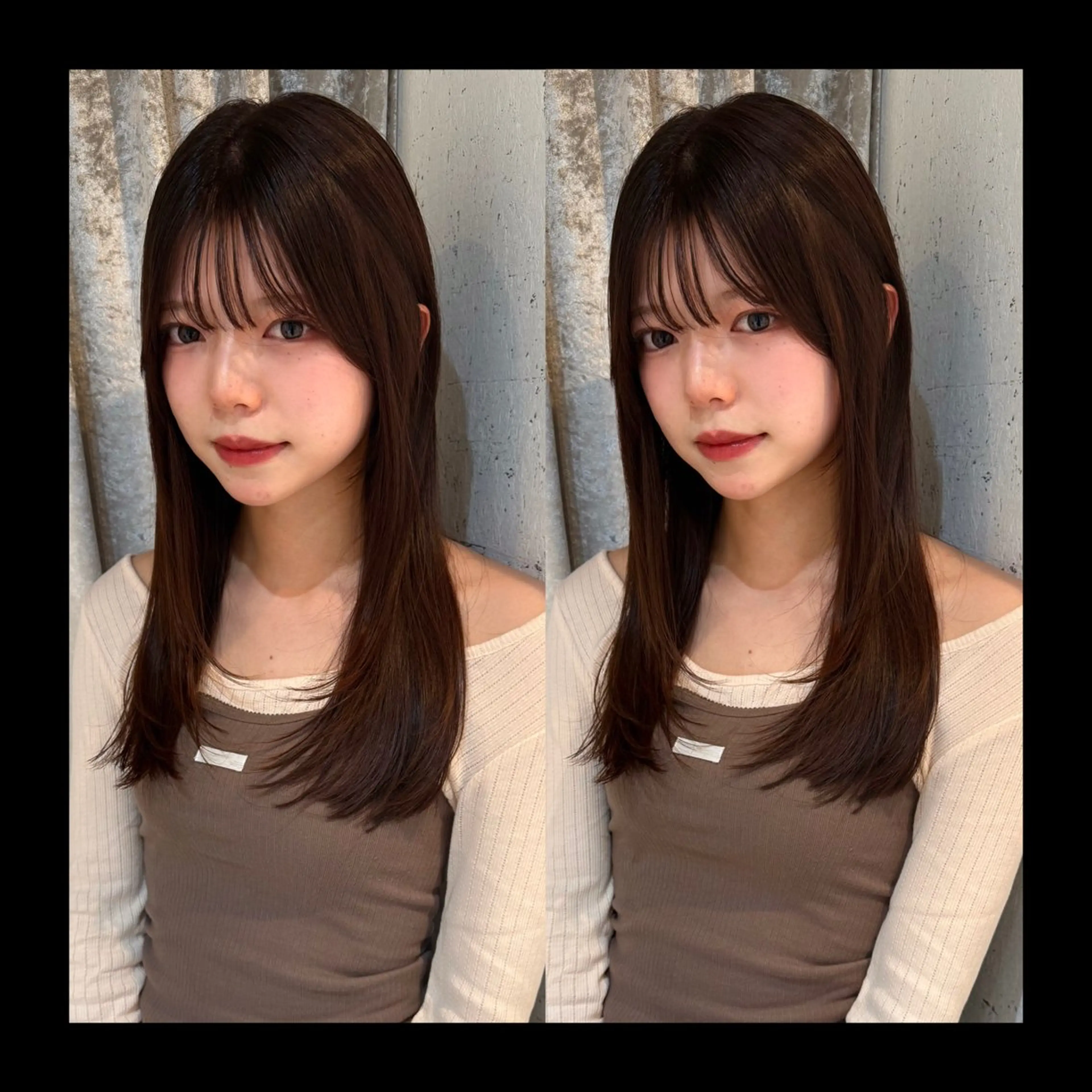 ロング カラー ブラウンカラー カット ヘアカラー トリートメント mai / linoah˚✧のヘアスタイル