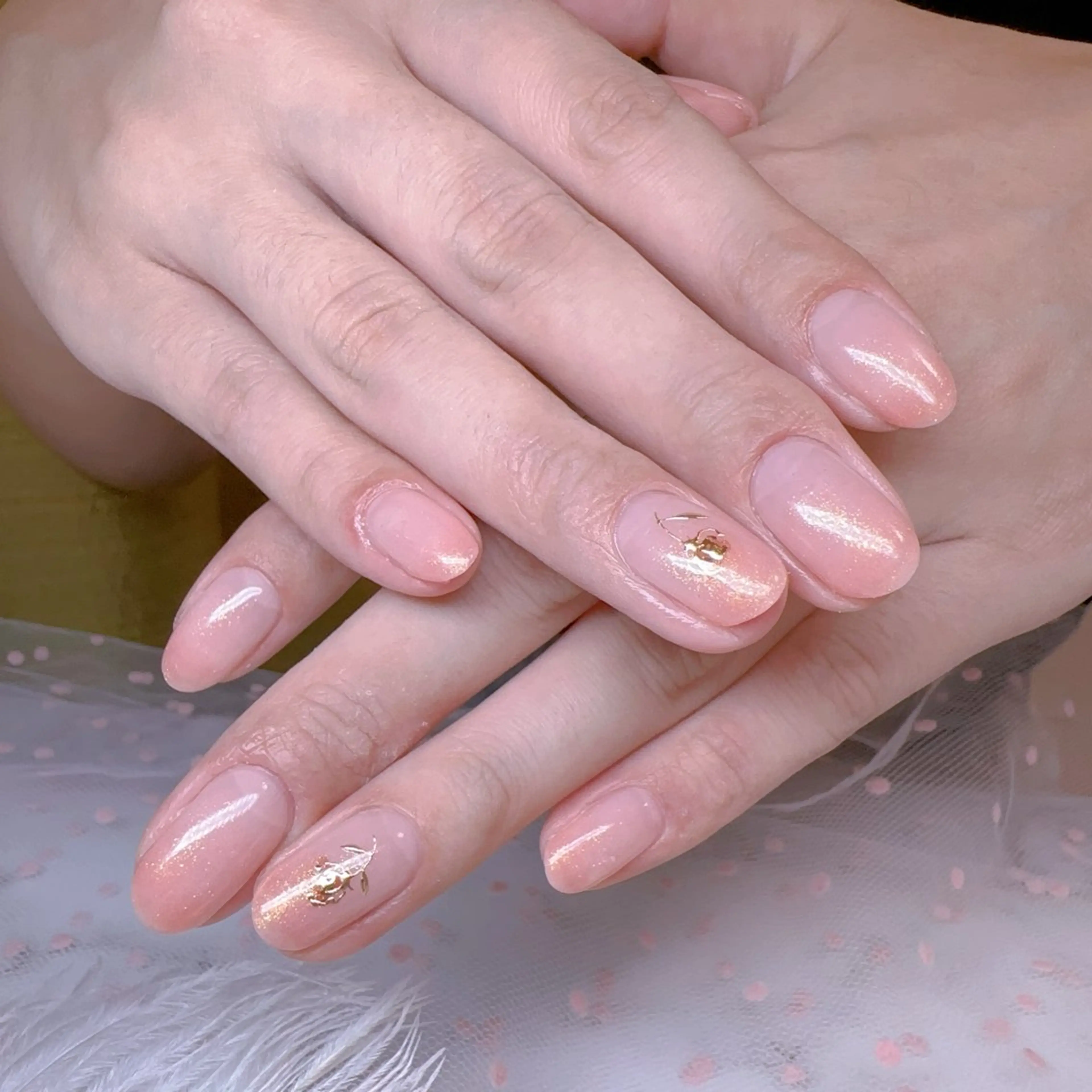 ネイル オーロラネイル フットネイル 韓国ネイル ラメ(グリッター) ラメグラデーション ハンドネイル Belle nail salon 新小岩のネイルデザイン