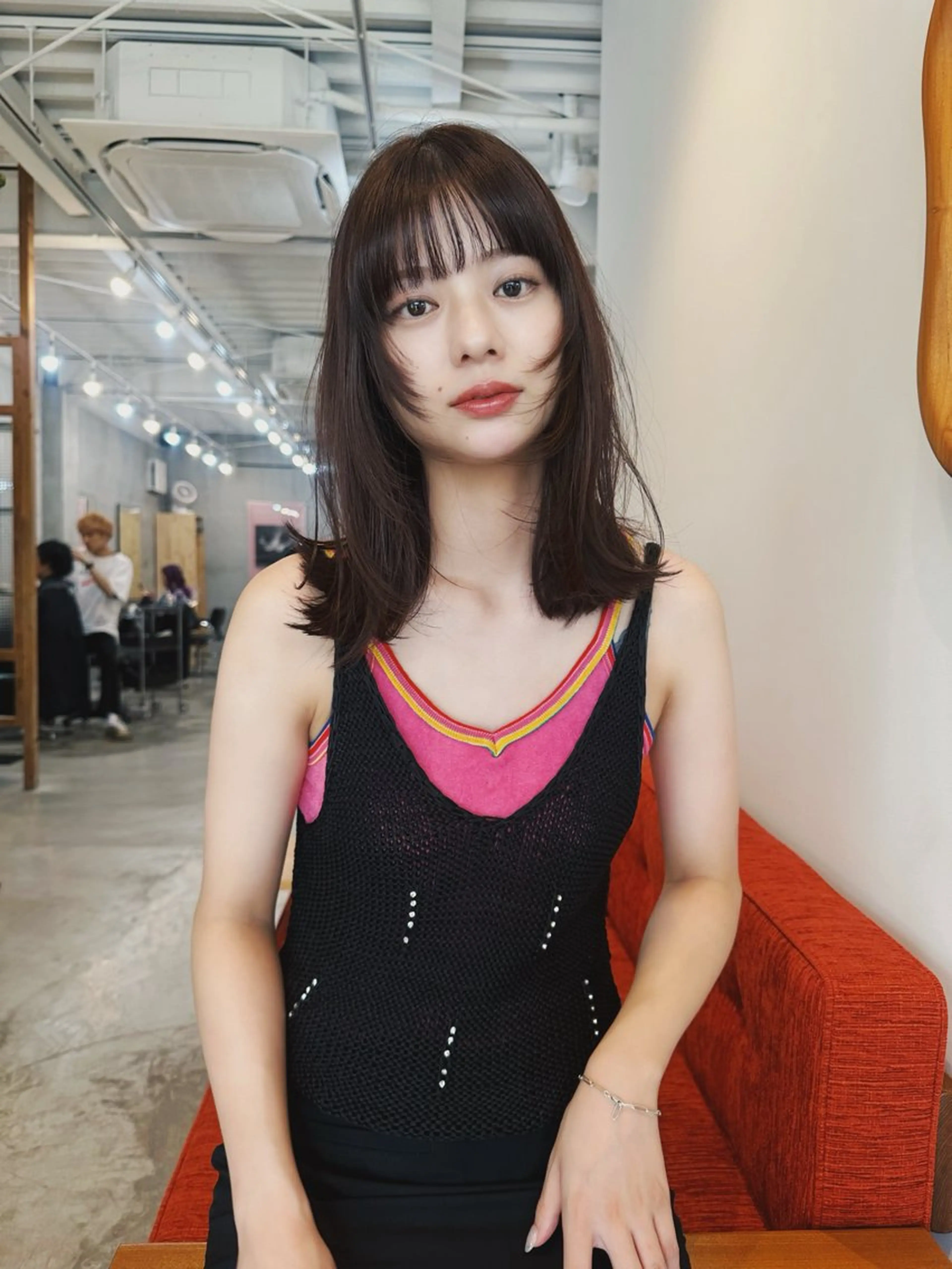 ロング カラー 尾藤 浩一のヘアスタイル