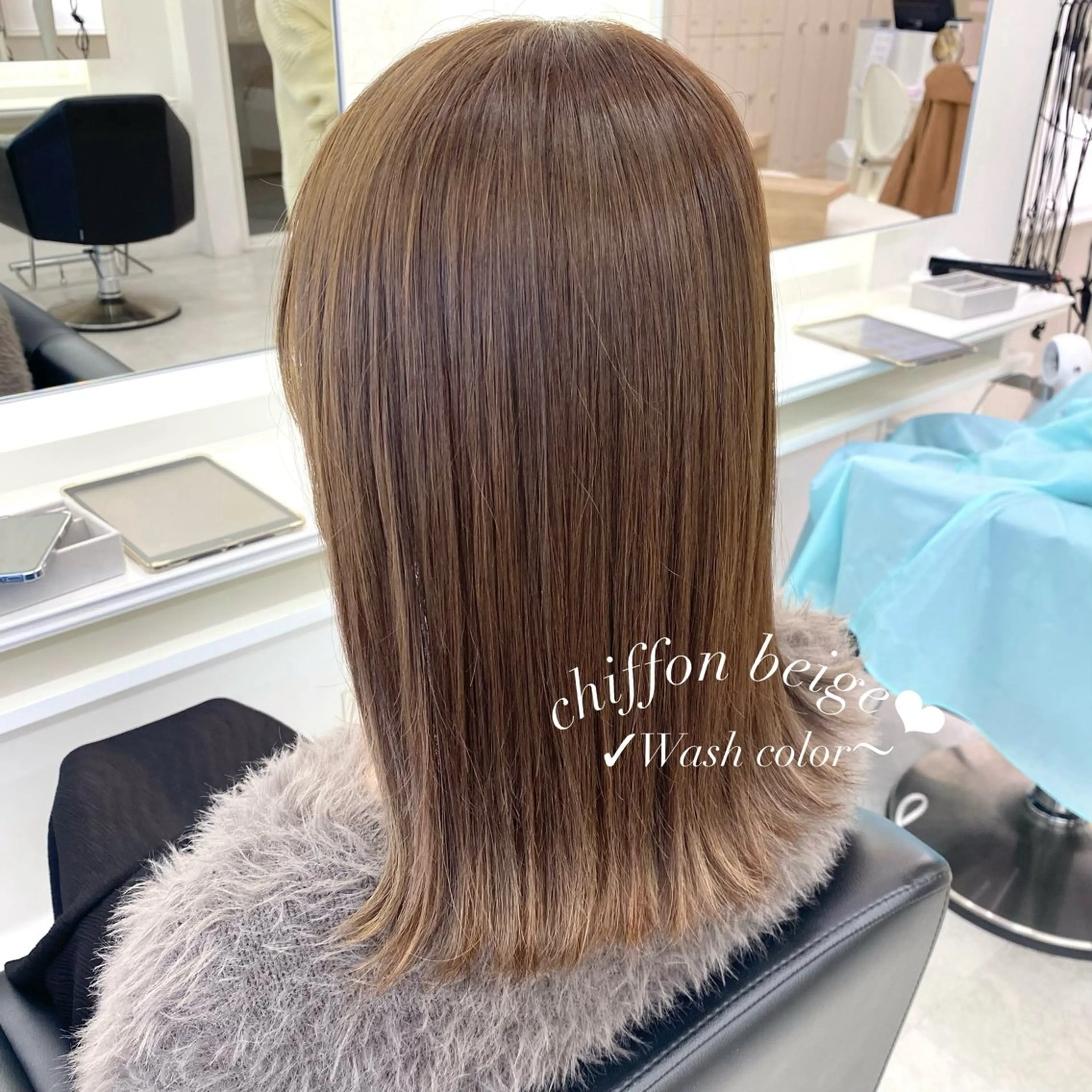 🌸4月限定💖【ブリーチなしWカラー】＋【カット】 ブリーチ無しで透明感のある明るめカラーにしたい方に♡の写真