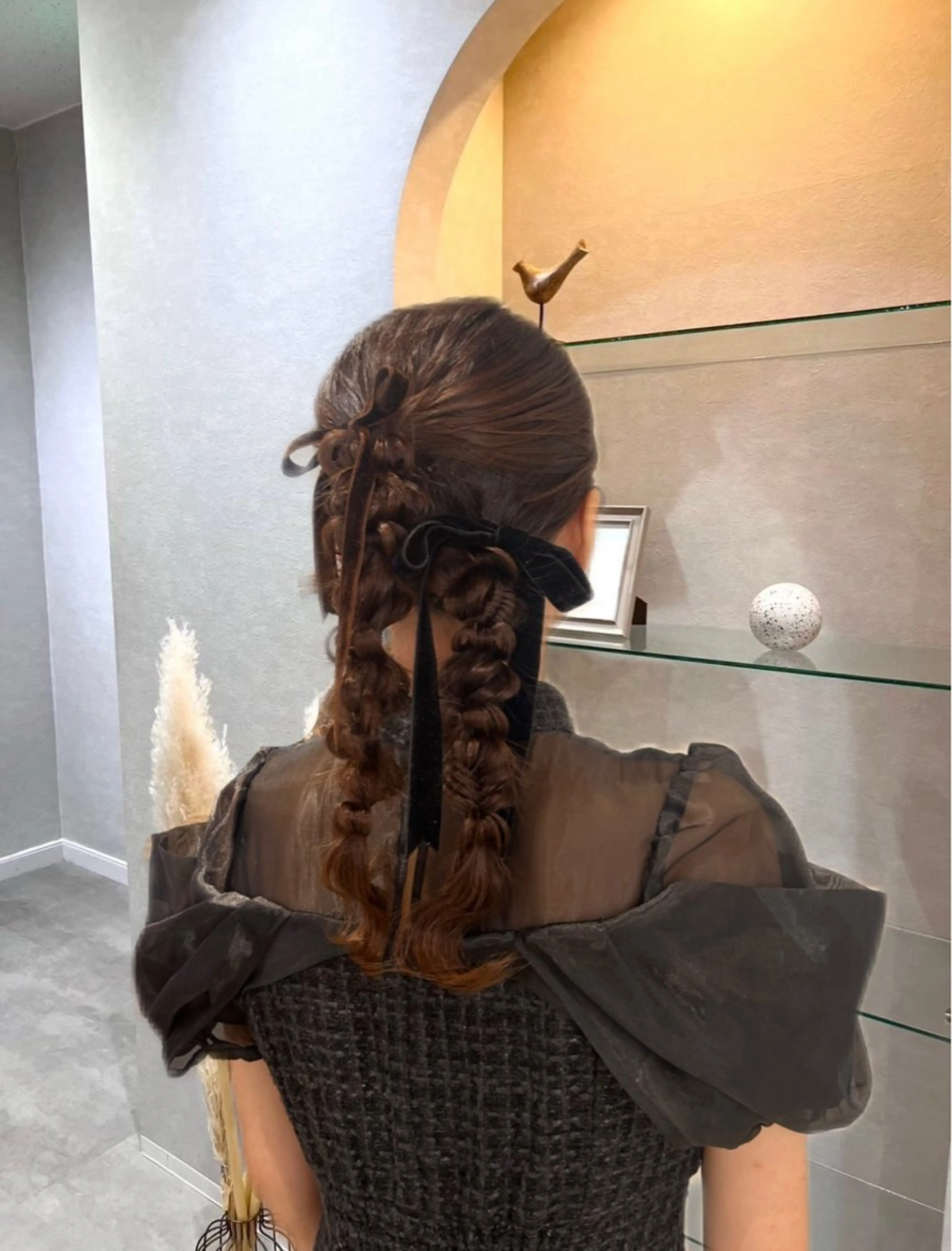 ロング ヘアセット 斉藤 結のヘアスタイル