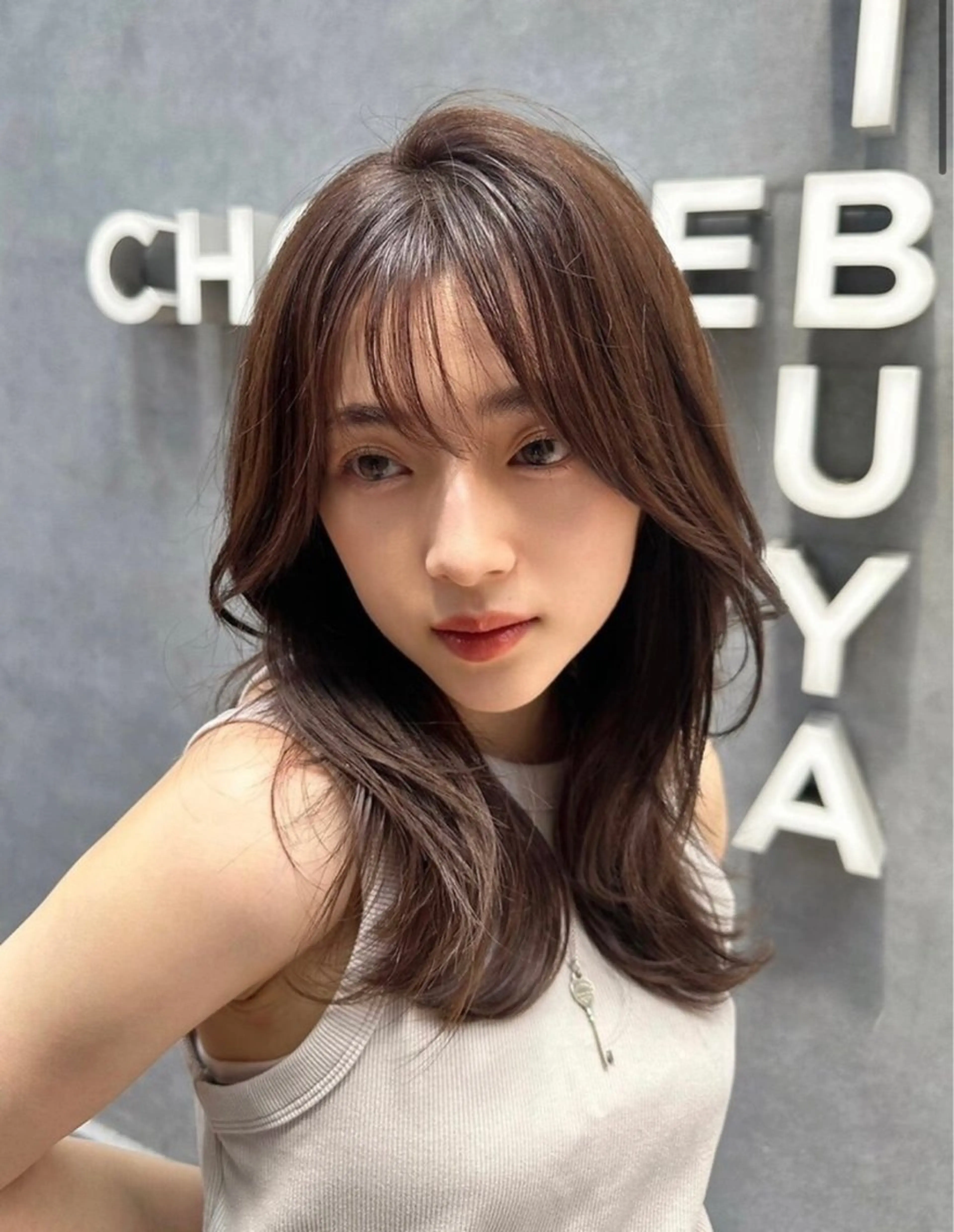 セミロング カット ヘアカラー トリートメント 【レイヤー特化】 KASAHARAのヘアスタイル