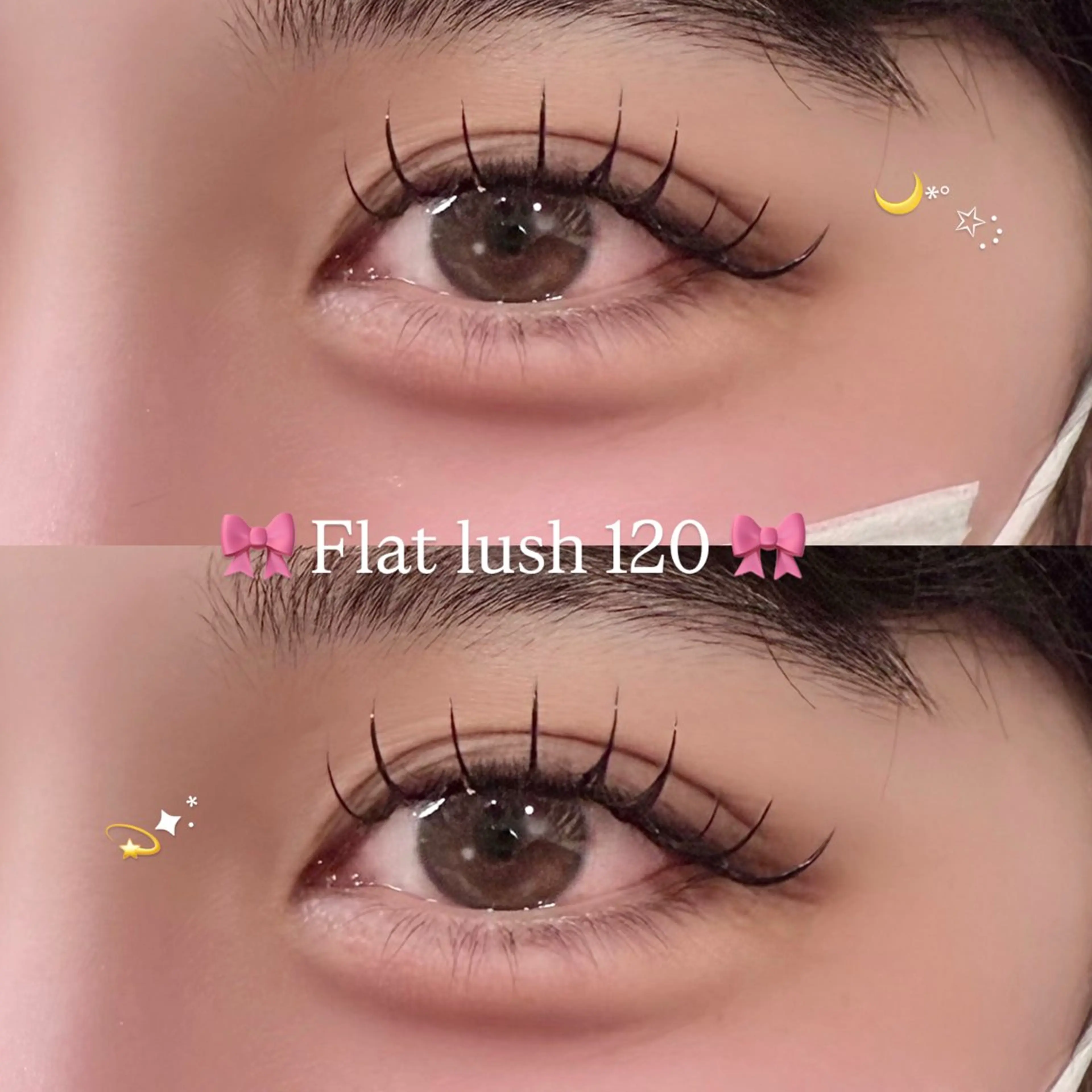ラッシュリフト×フラットラッシュ120本🐩(アイシャンプー×コーティング付)の写真