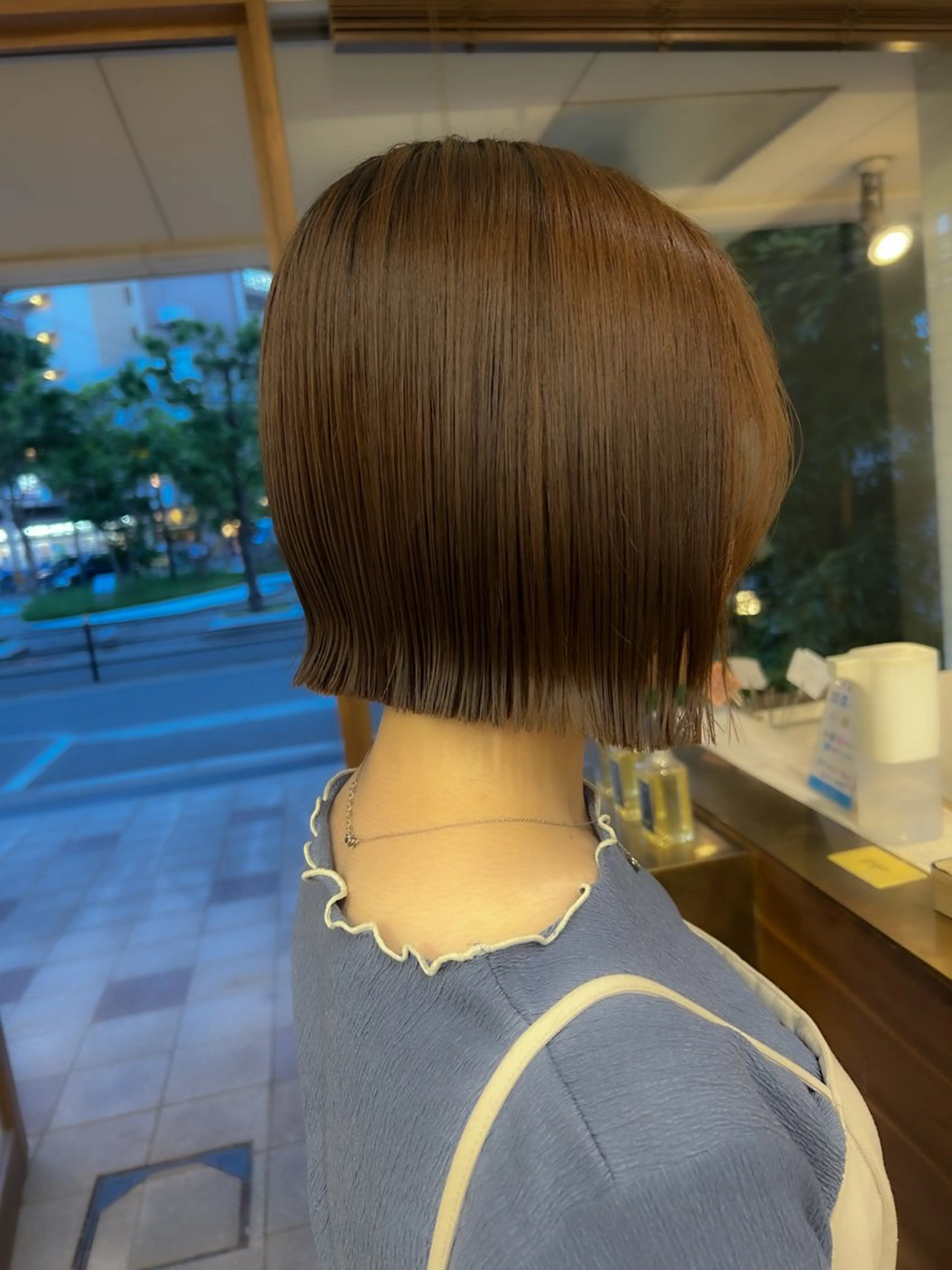 ショート ボブ 大阪デザインカラー/ カットモデル募集のヘアスタイル