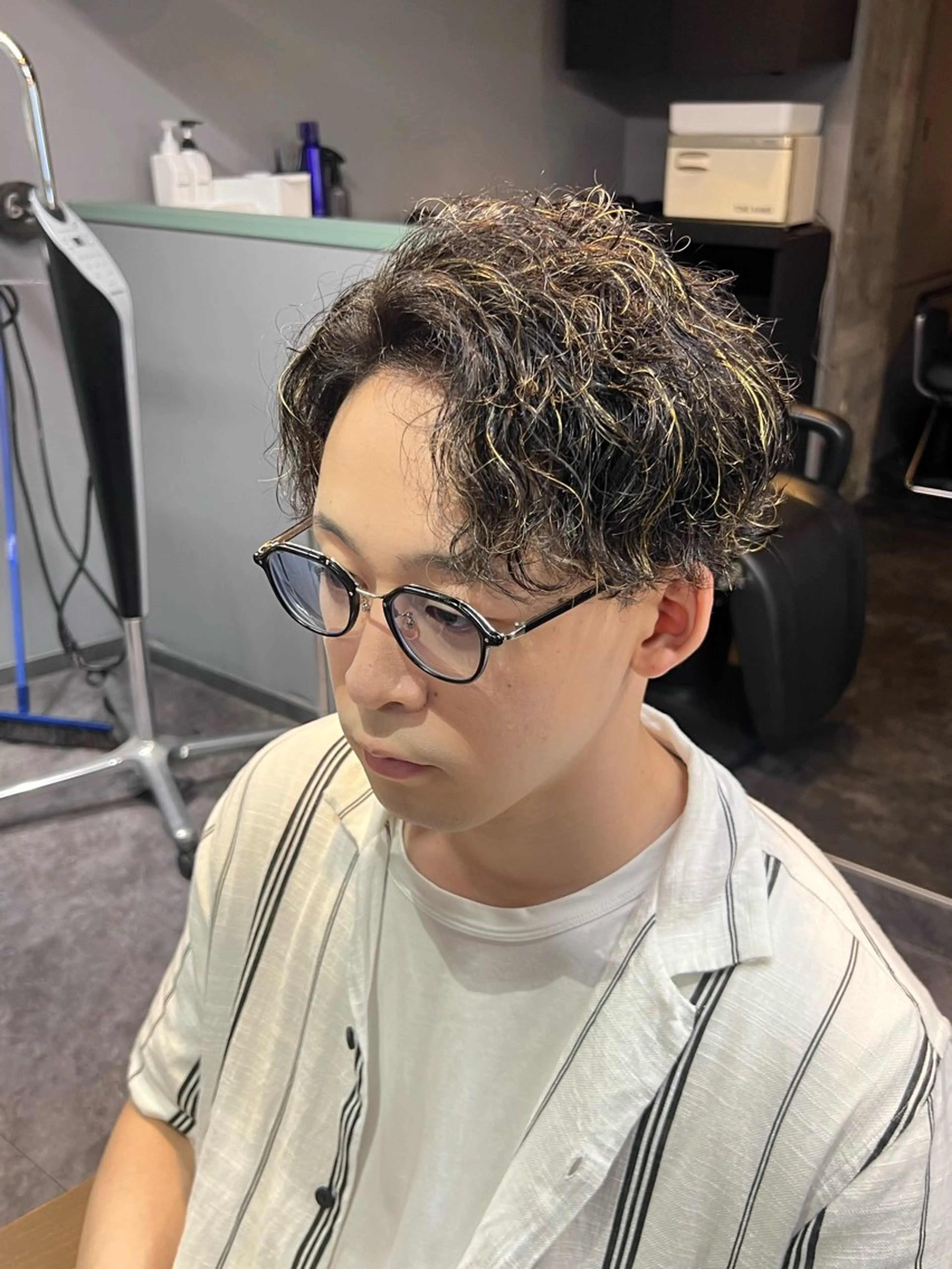 ショート メンズ パーマ DIECE渋谷 渡邉 凜【メンズ特化】のヘアスタイル