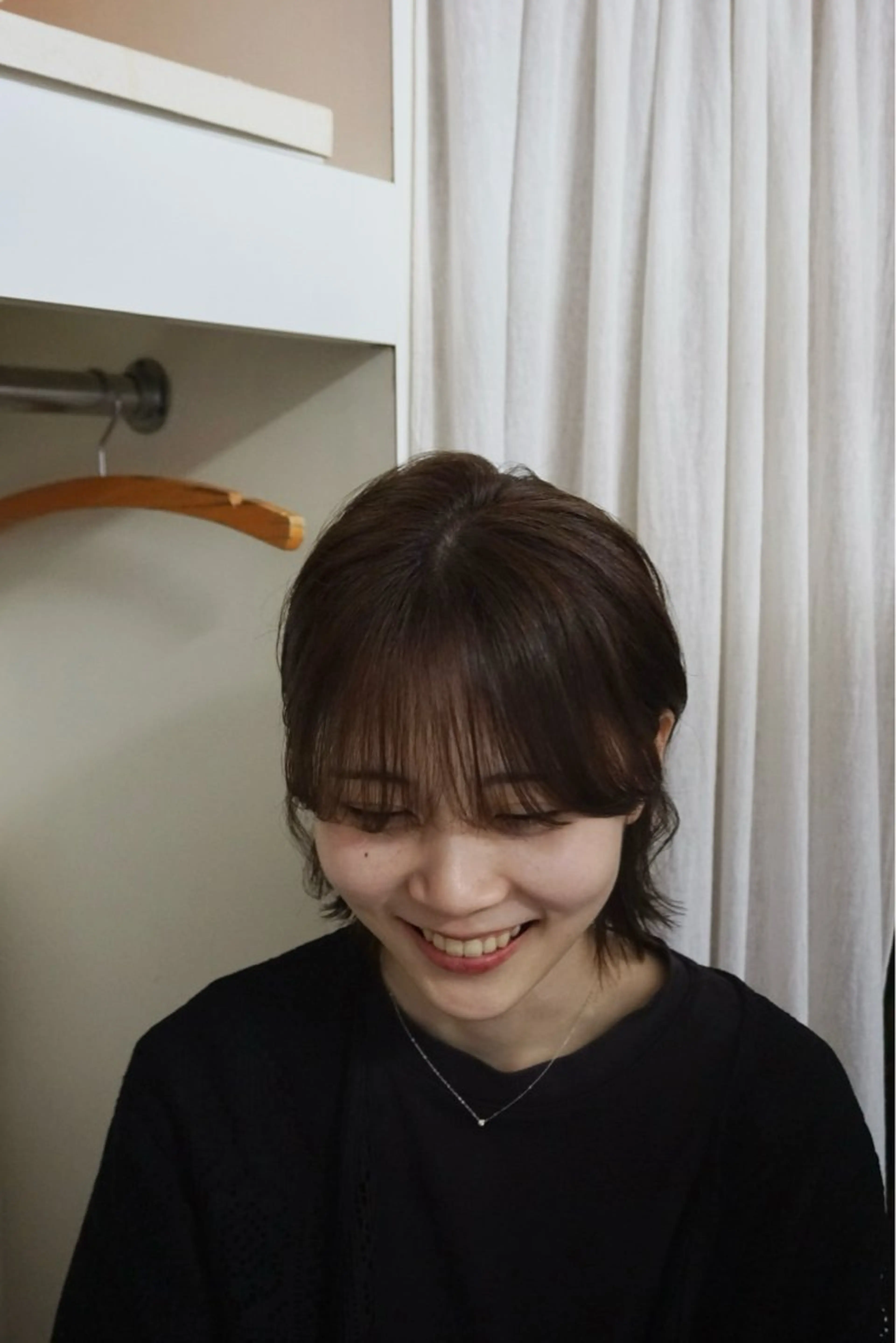 ショート カラー ウルフカット 小林 かんなのヘアスタイル