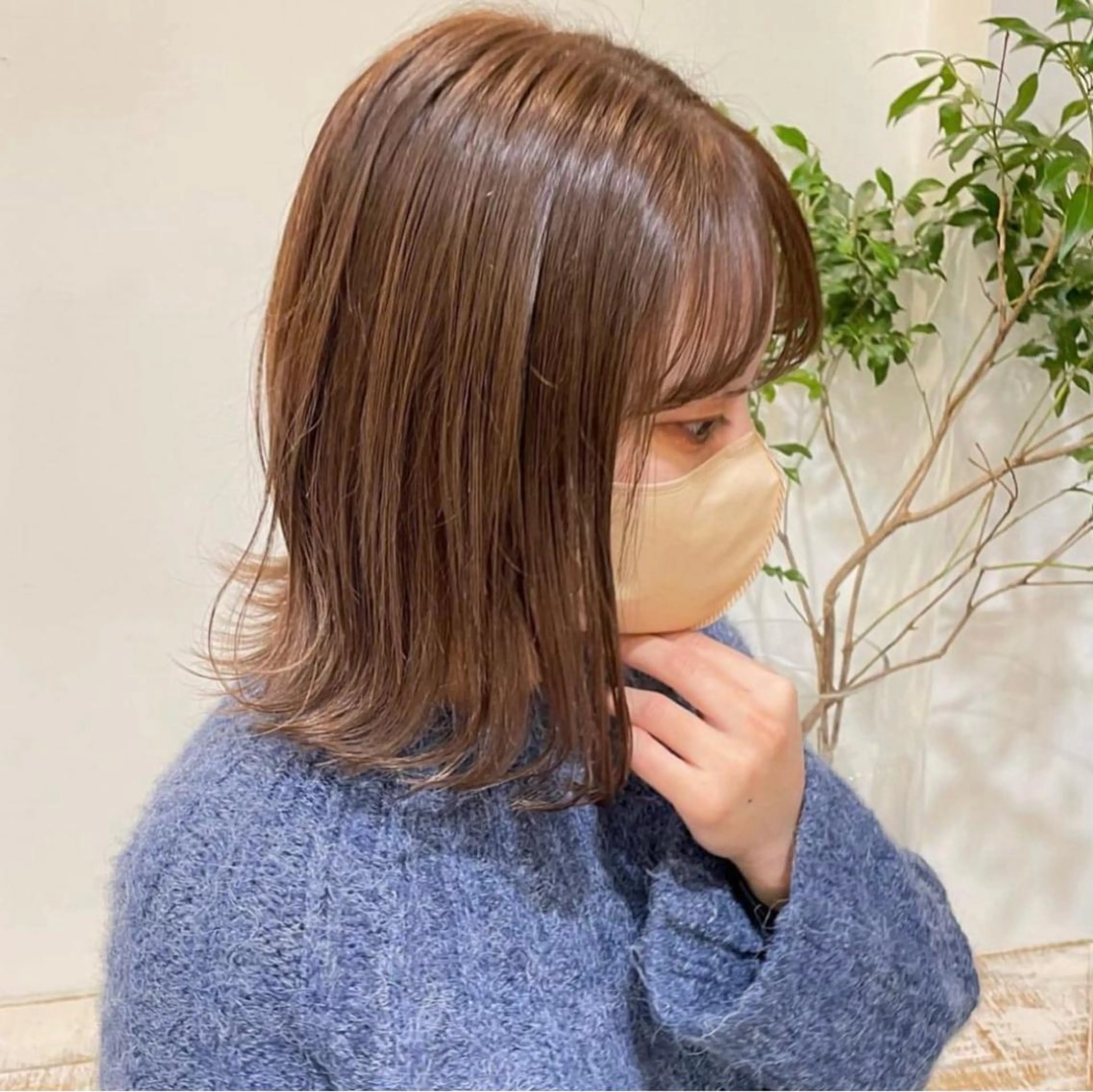 ミディアム カラー ベージュカラー ブリーチ ダブルカラー ミルクティーベージュ ブリーチなしカラー カット ヘアカラー トリートメント 髪質改善ストレート✨ パーマヘア✨YUKIのヘアスタイル