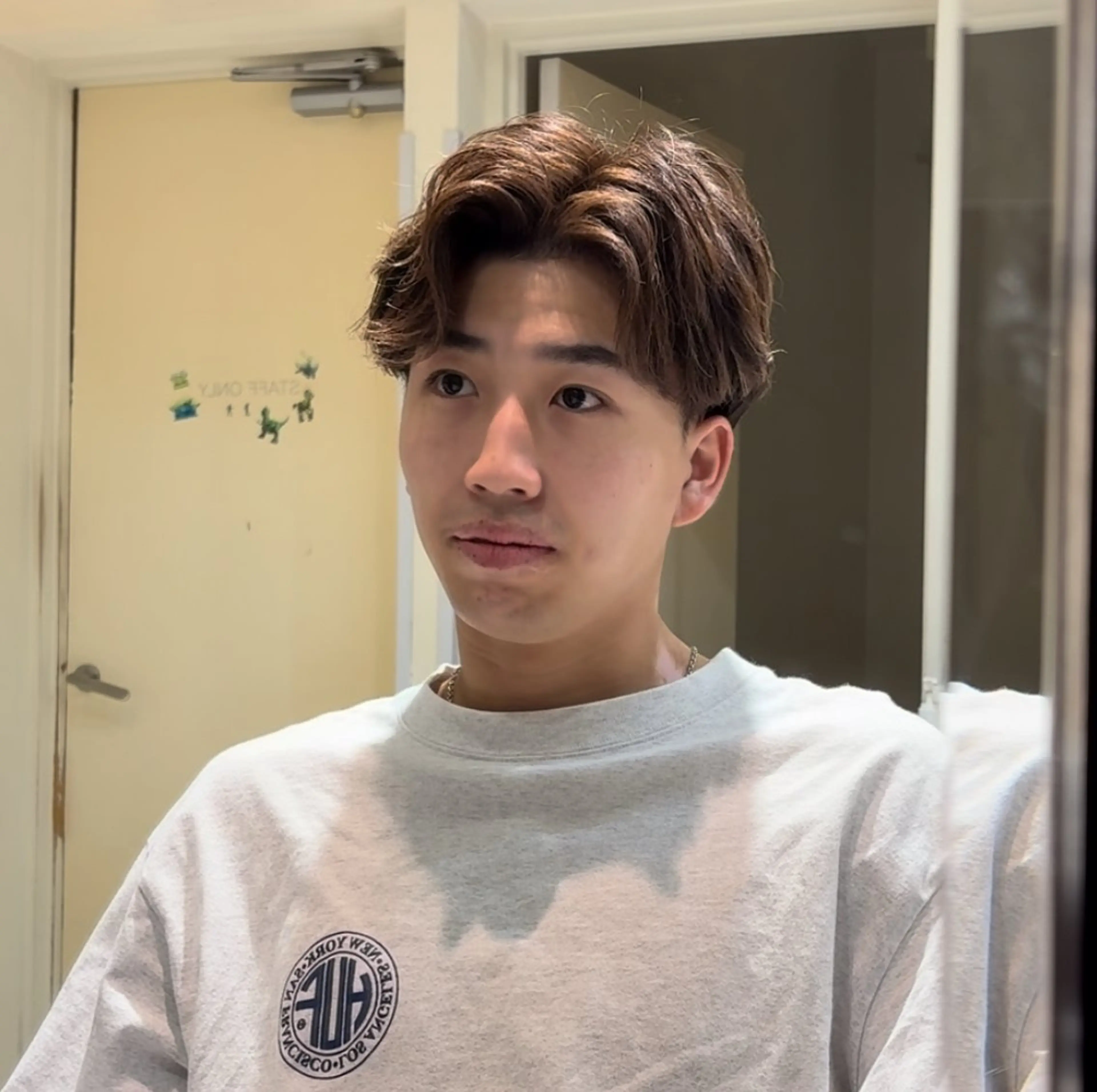 メンズ センターパート フェザーパーマ メンズパーマ Hair Salon LUCEY所属・メンズカット/パー マ/川越/成田最のヘアスタイル