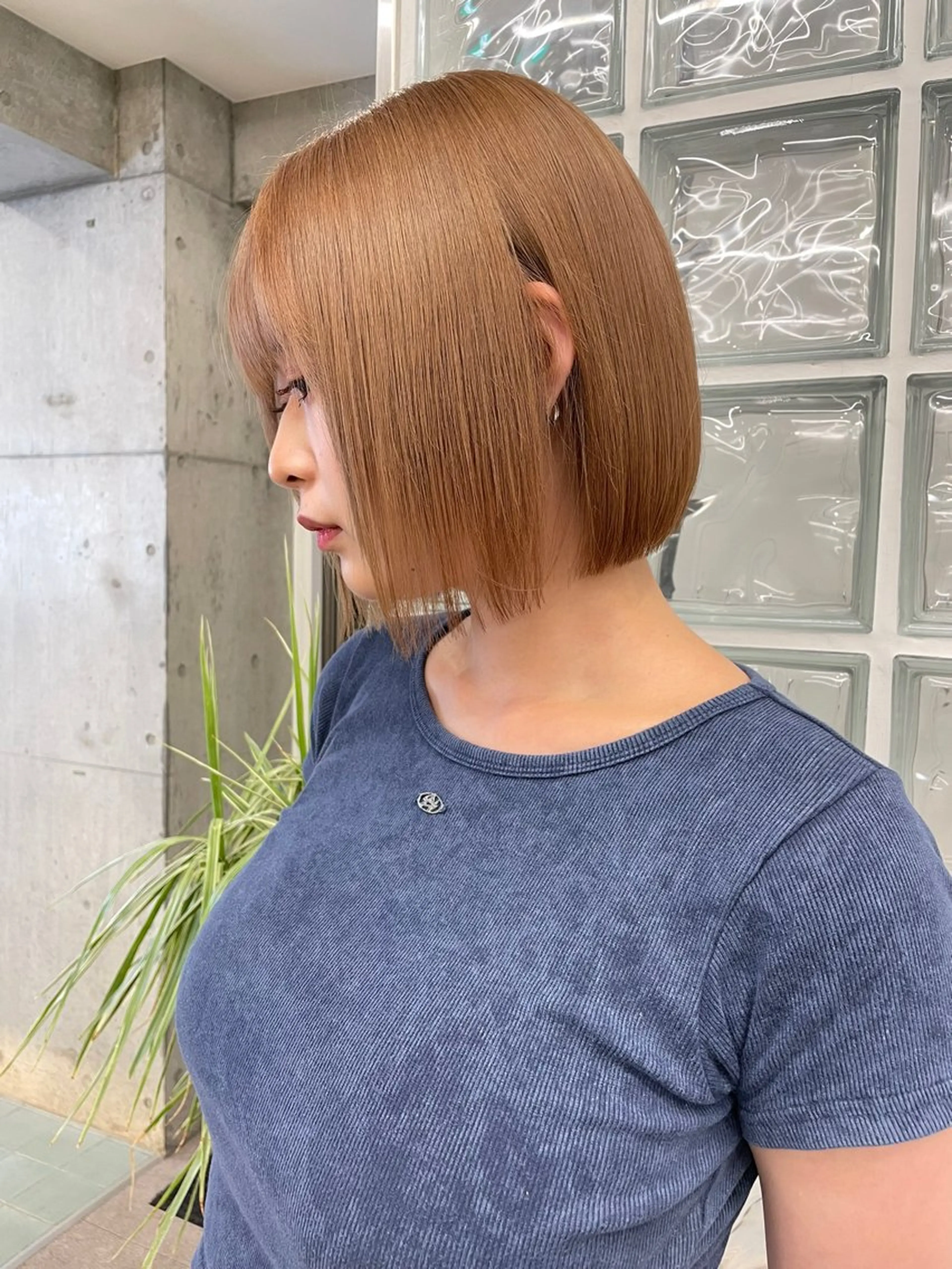 ショート ミルクティーベージュ /ボブ/あげは🎀のヘアスタイル