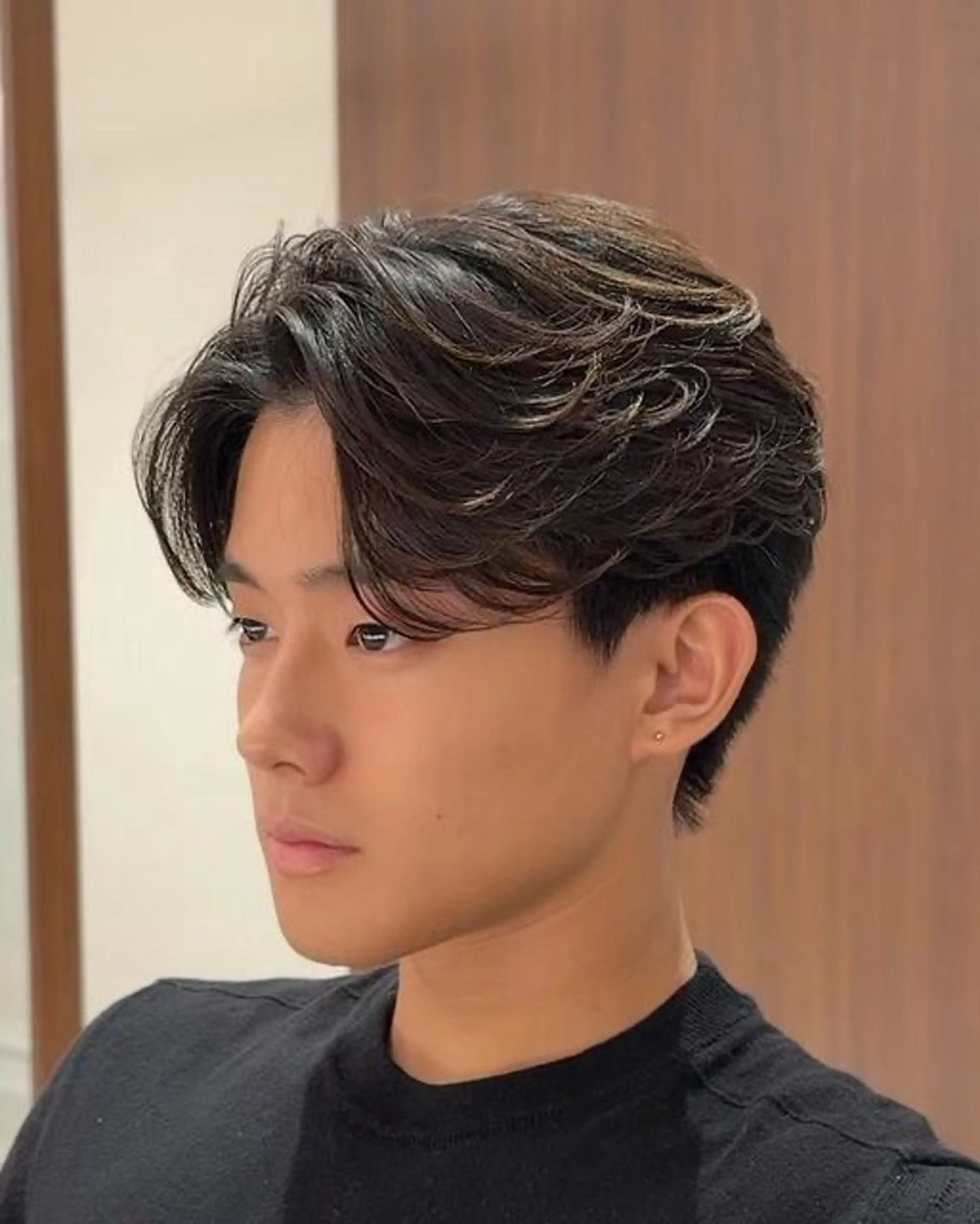 ショート パーマ カット パーマ ミディアムレイヤー/ 艶カラー🎀　emiのヘアスタイル