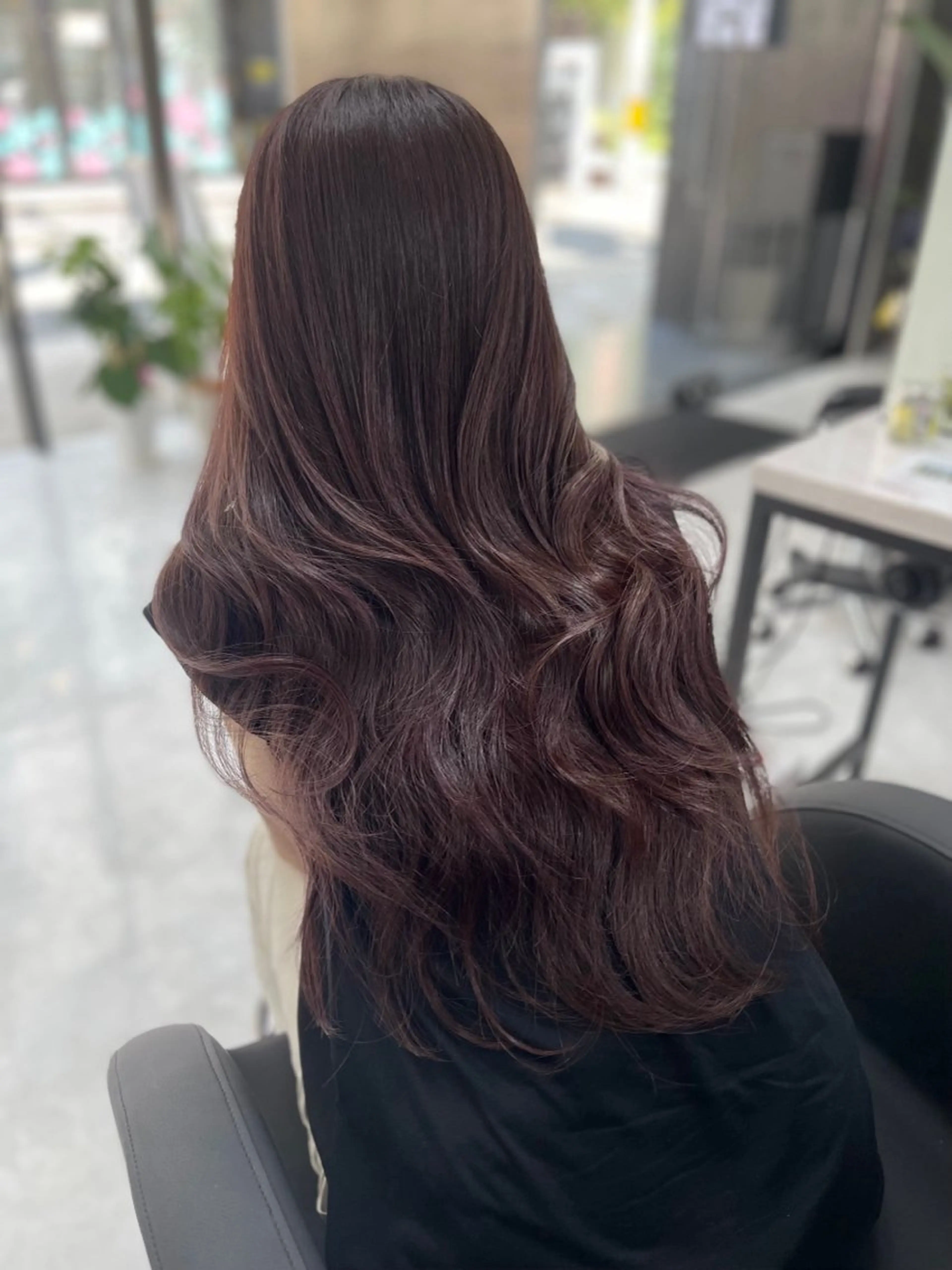 ロング カット ヘアカラー トリートメント ACTION心斎橋店 髪質改善のヘアスタイル