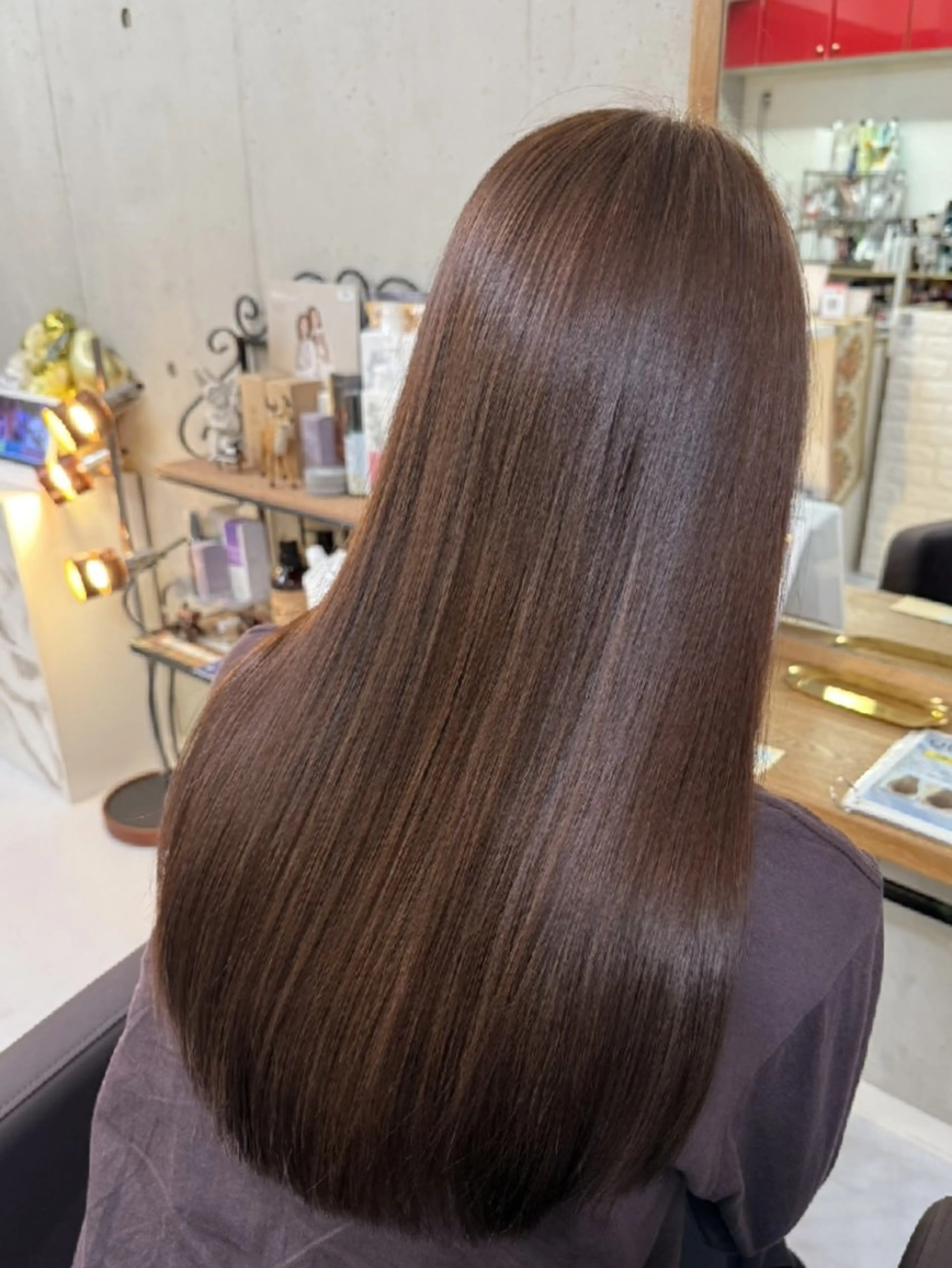 カラー ロング ベージュカラー ブラウンカラー カット ヘアカラー トリートメント ma cherie 　naoのヘアスタイル