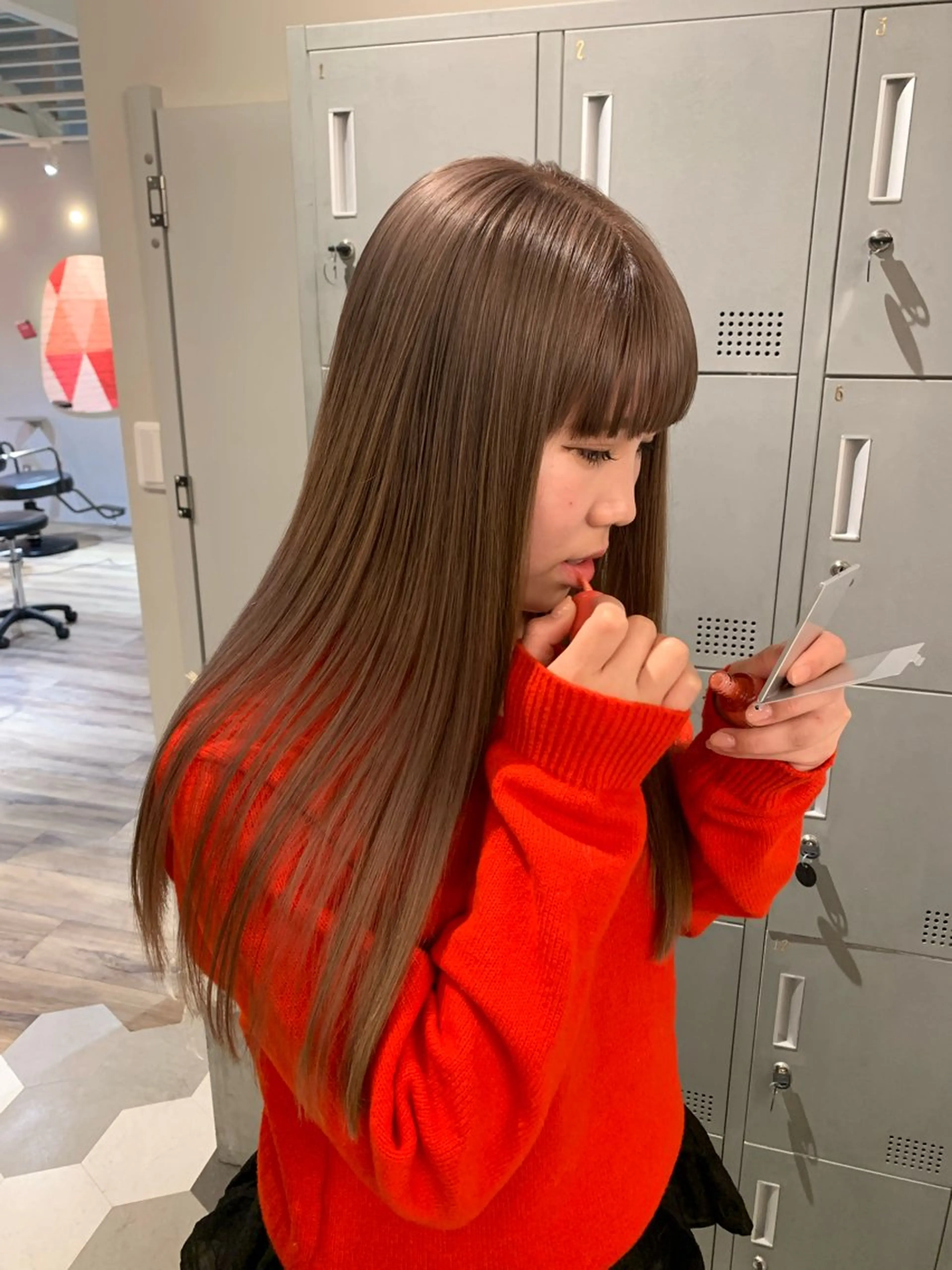 ロング カラー ヘアカラー ブリーチ/アレンジ 天満/chihiroのヘアスタイル