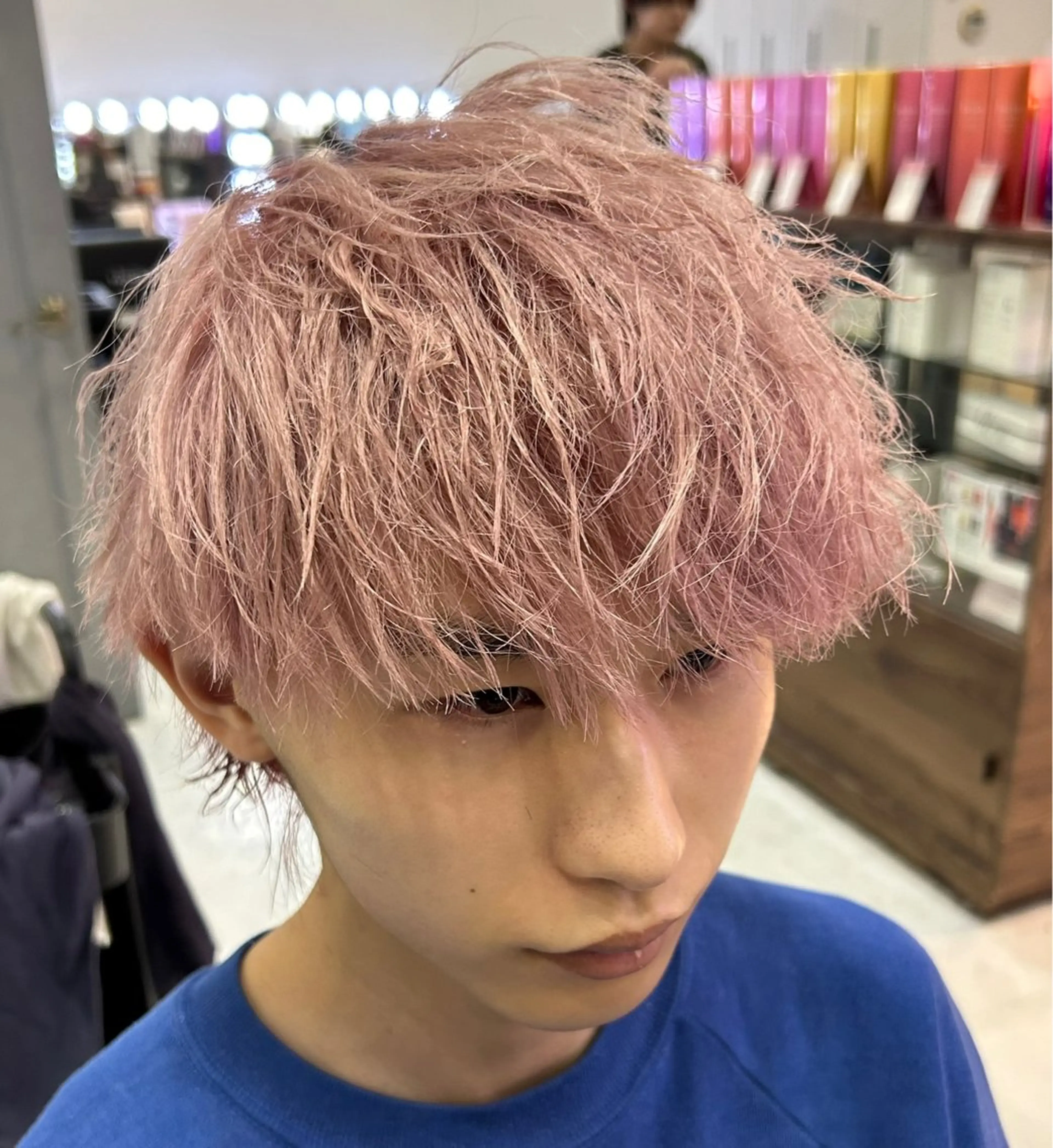 ショート カラー パーマ ヘアアレンジ メンズ カット ヘアカラー トリートメント 🍎パーマ/艶髪 カラー 渡辺一翔のヘアスタイル