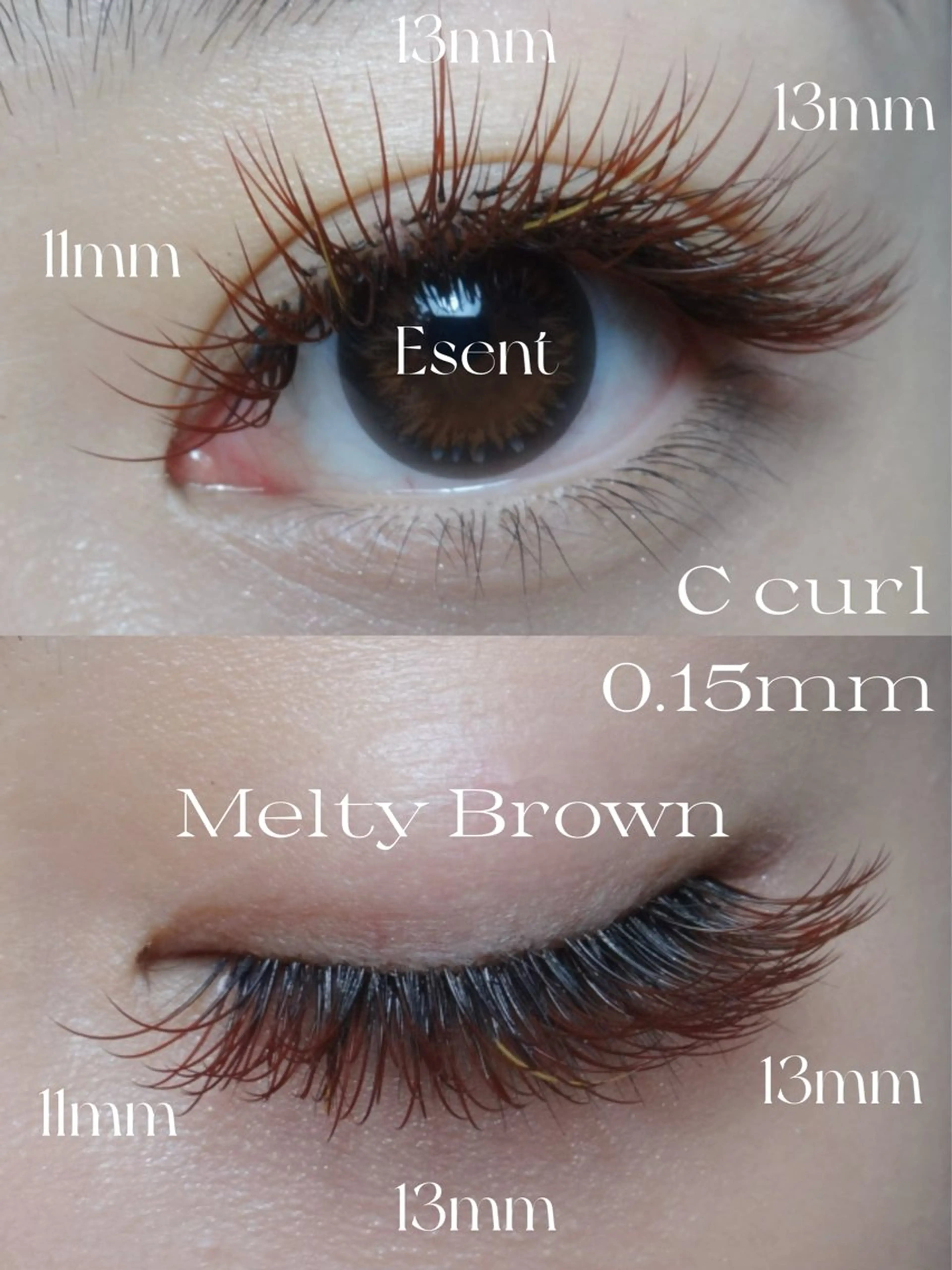 マツエク・マツパ カラーマツエク マツエク Esent🎀 Hiiのマツエク・マツパデザイン