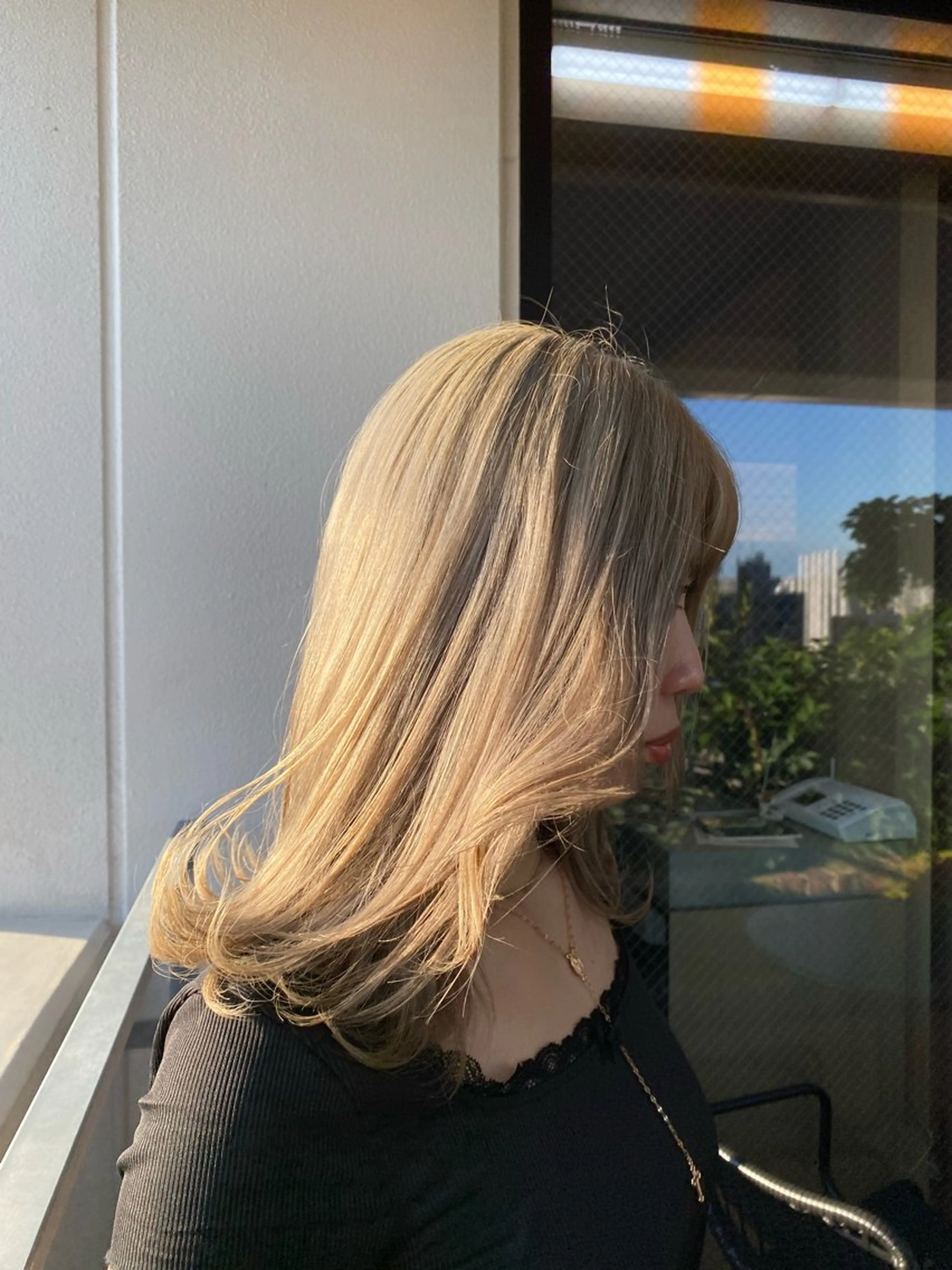 ミディアム カラー ブリーチ ブロンド LAMIN所属・ショートカット /LINNAのヘアスタイル