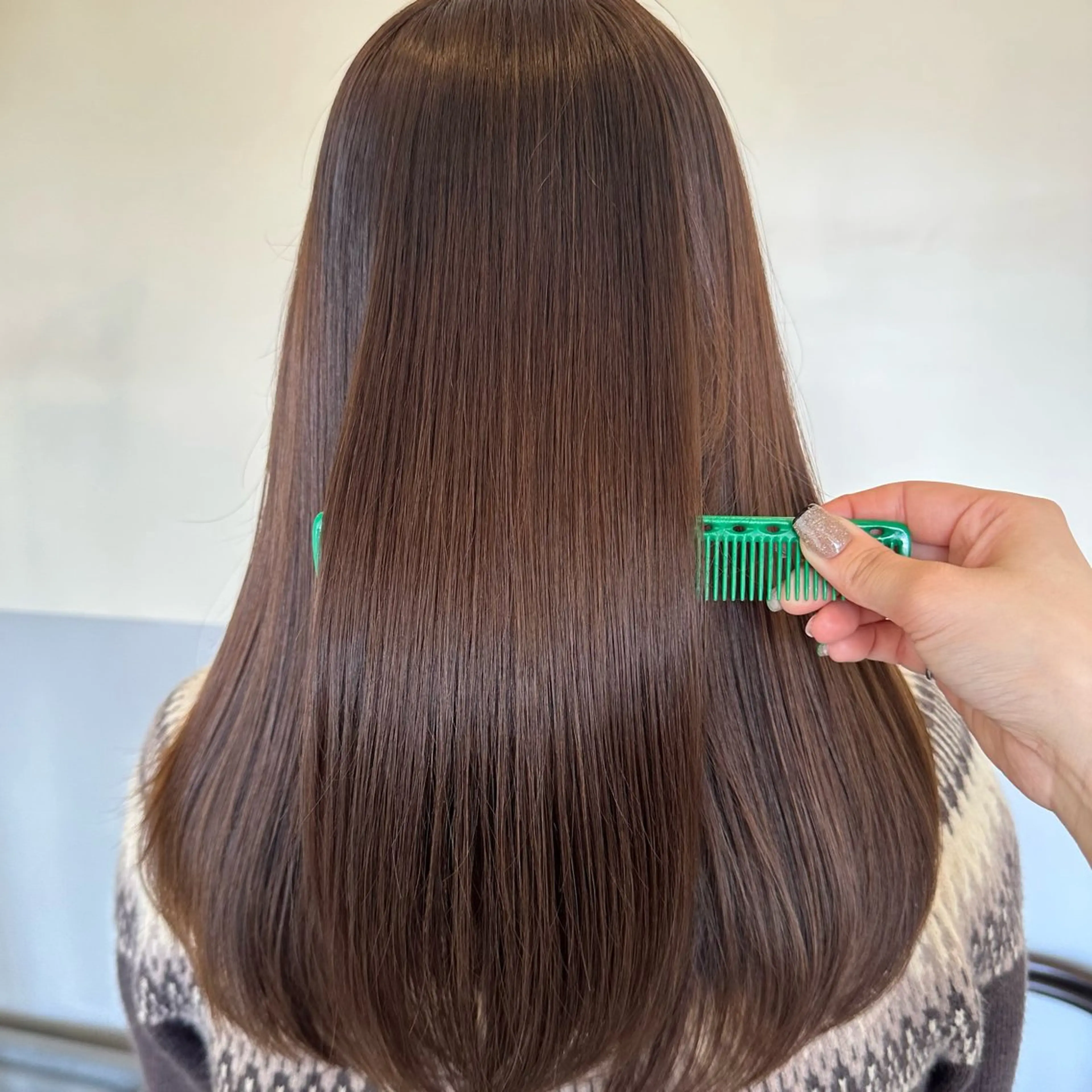 《ロング限定》カットモデル+フルカラー/シャンプーブロー込み　※カットはレイヤースタイル限定の写真