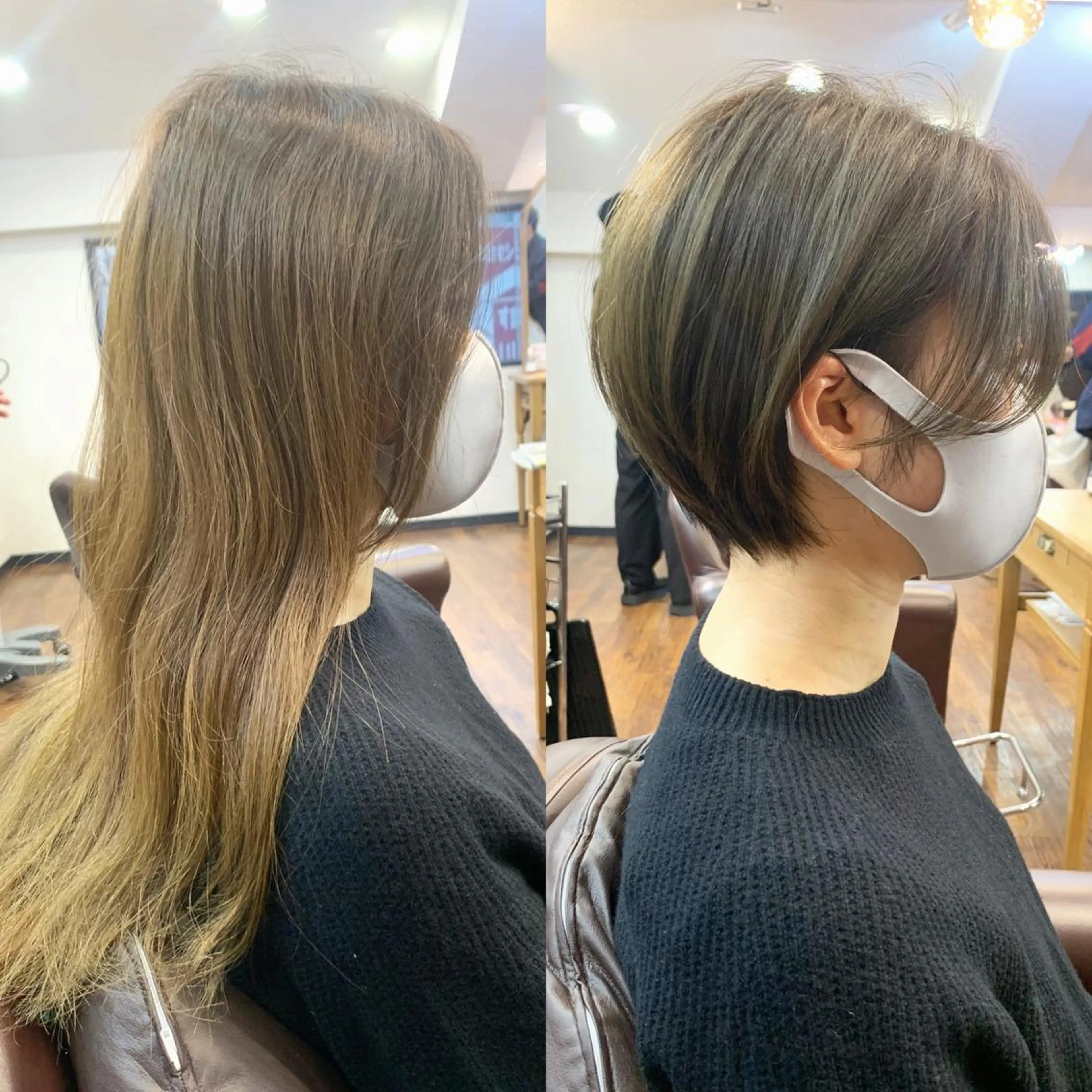 ショート カラー 縮毛矯正/ショート/ レイヤー/畑中正敏のヘアスタイル