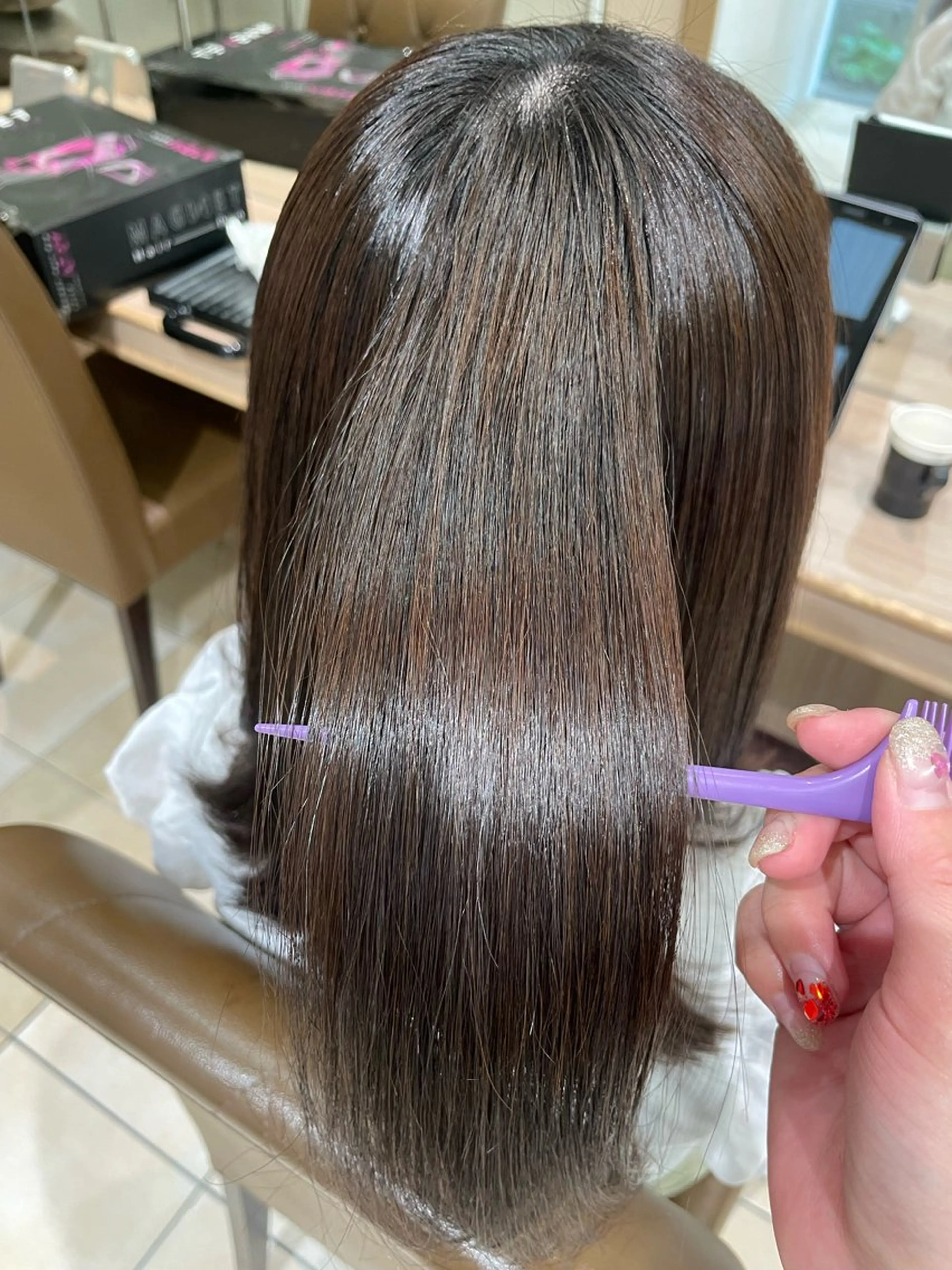 ショート カラー パーマ カット ヘアカラー トリートメント 🦋髪質改善 今宮梨沙🦋のヘアスタイル