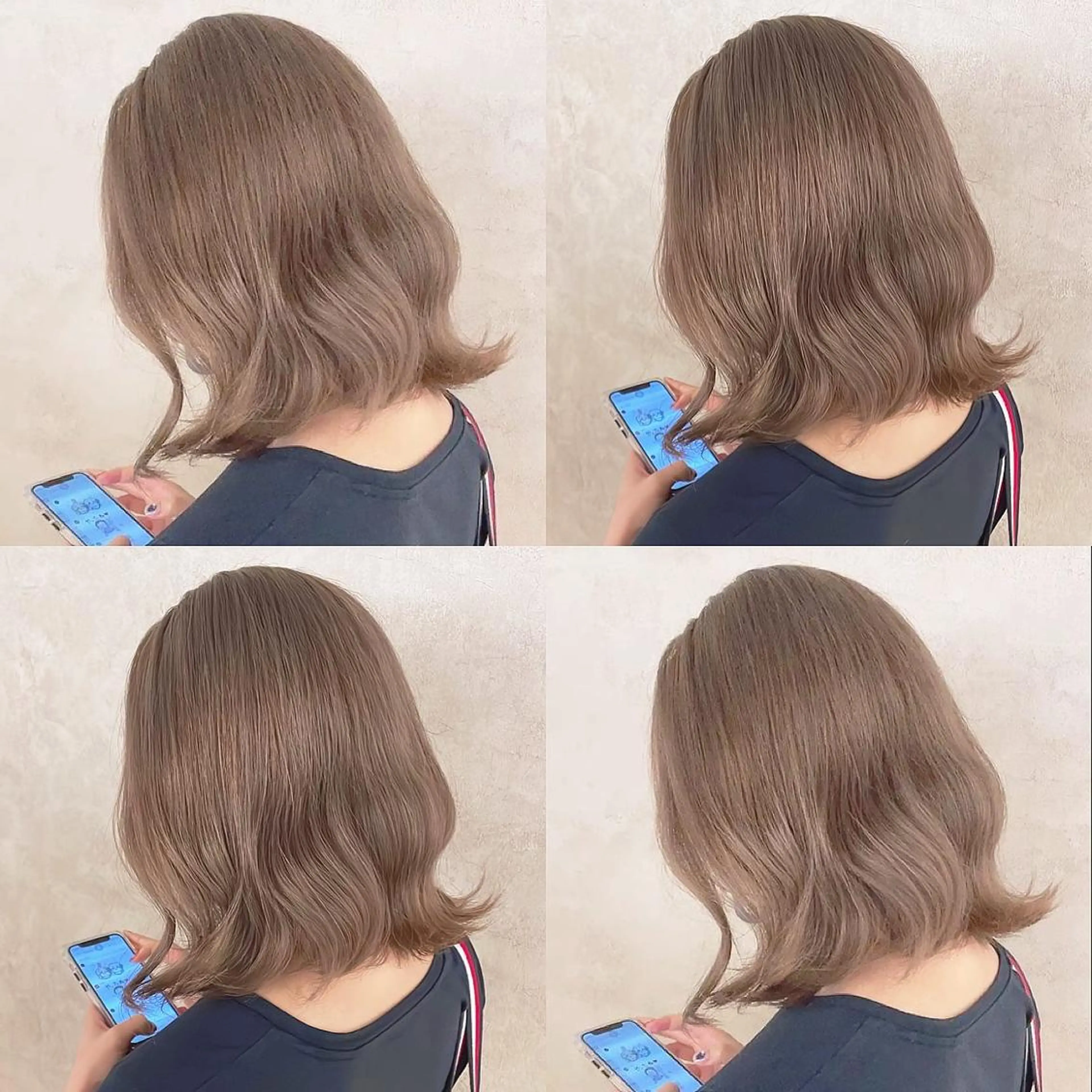 カラー ベージュカラー ブリーチ ハイトーンカラー ミルクティーベージュ ヘアカラー トリートメント 渋谷:インナーカラー ／🍒エリカ🍒のヘアスタイル