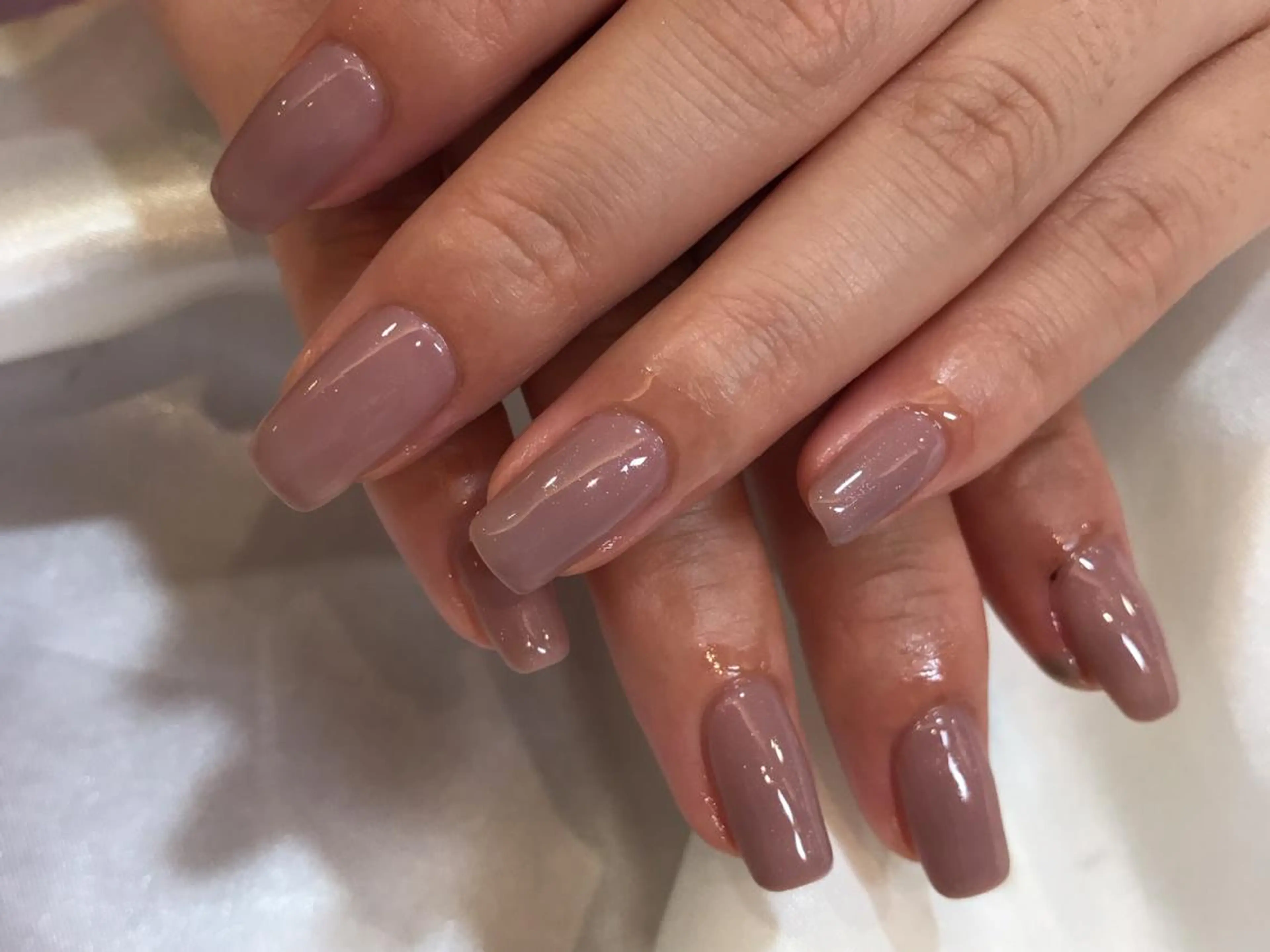 ネイル ワンカラーネイル ハンドネイル 中川 愛理のネイルデザイン