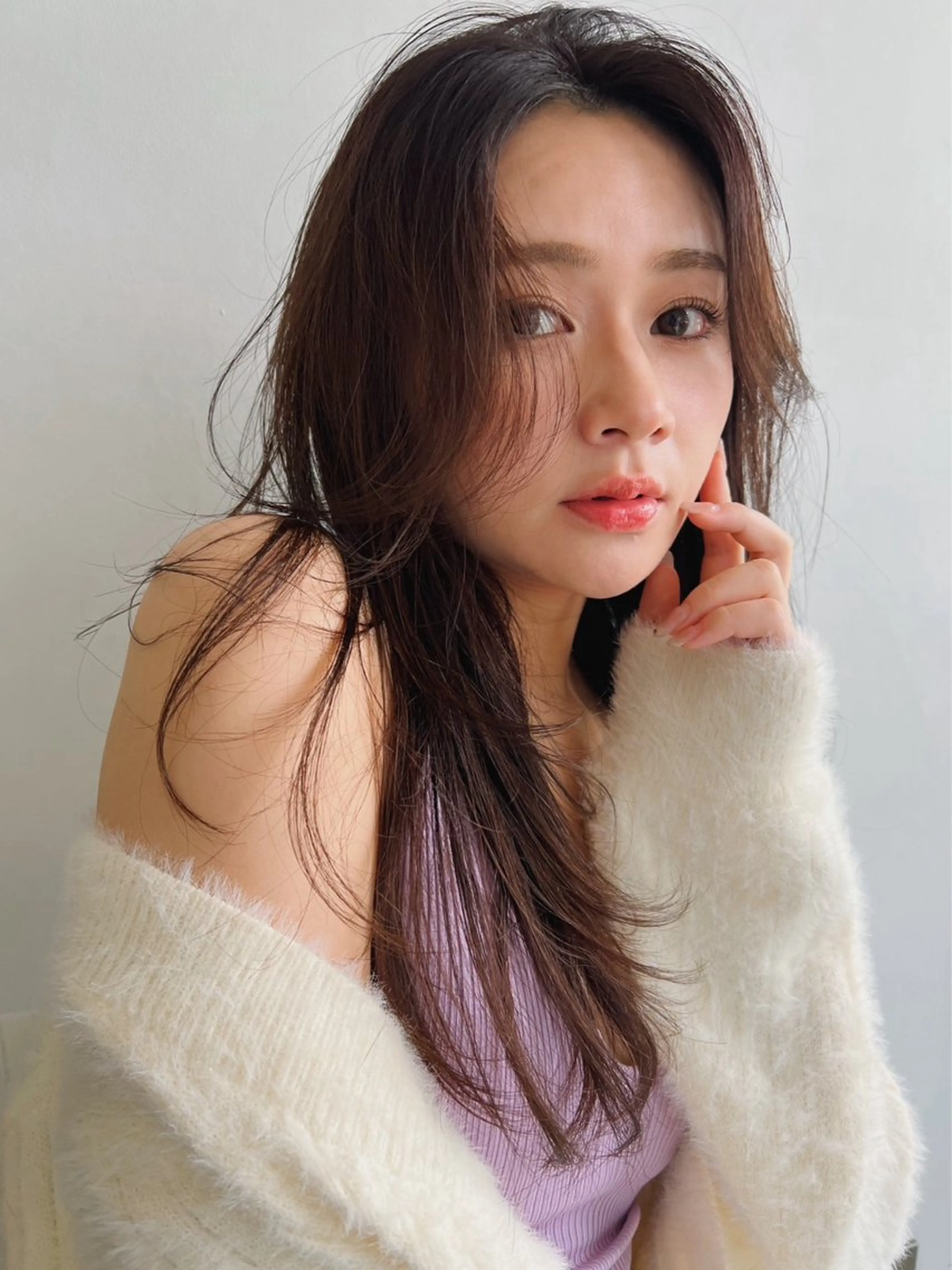 🌿.【予約数No.1】似合わせカット+透明感カラー+トリートメント🌿‬の写真