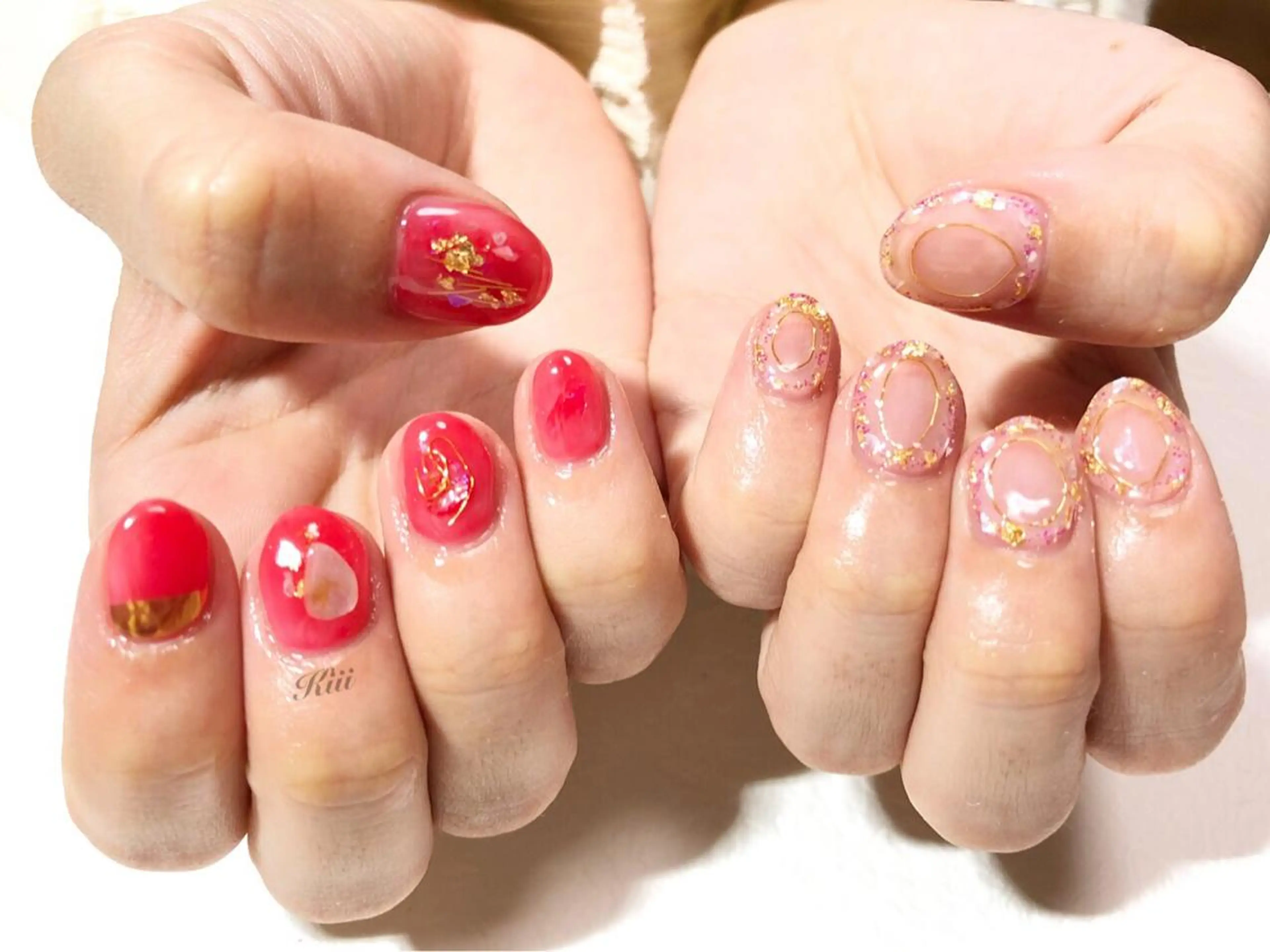 ネイル クリアネイル ハンドネイル フットネイル kiii.__ ✴︎*のネイルデザイン