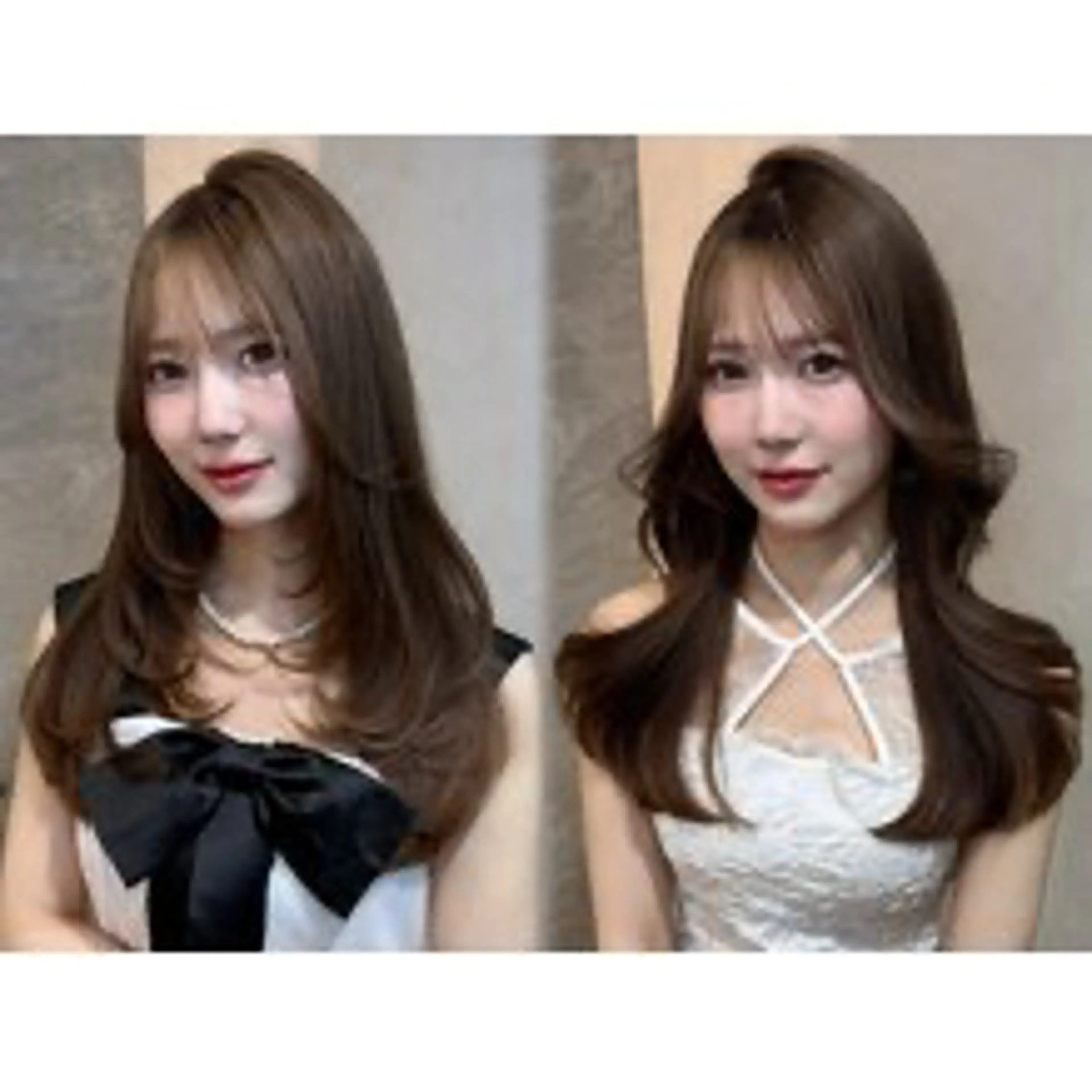 ロング 韓国ヘア／レイヤー/ 顔周り/Harunaのヘアスタイル