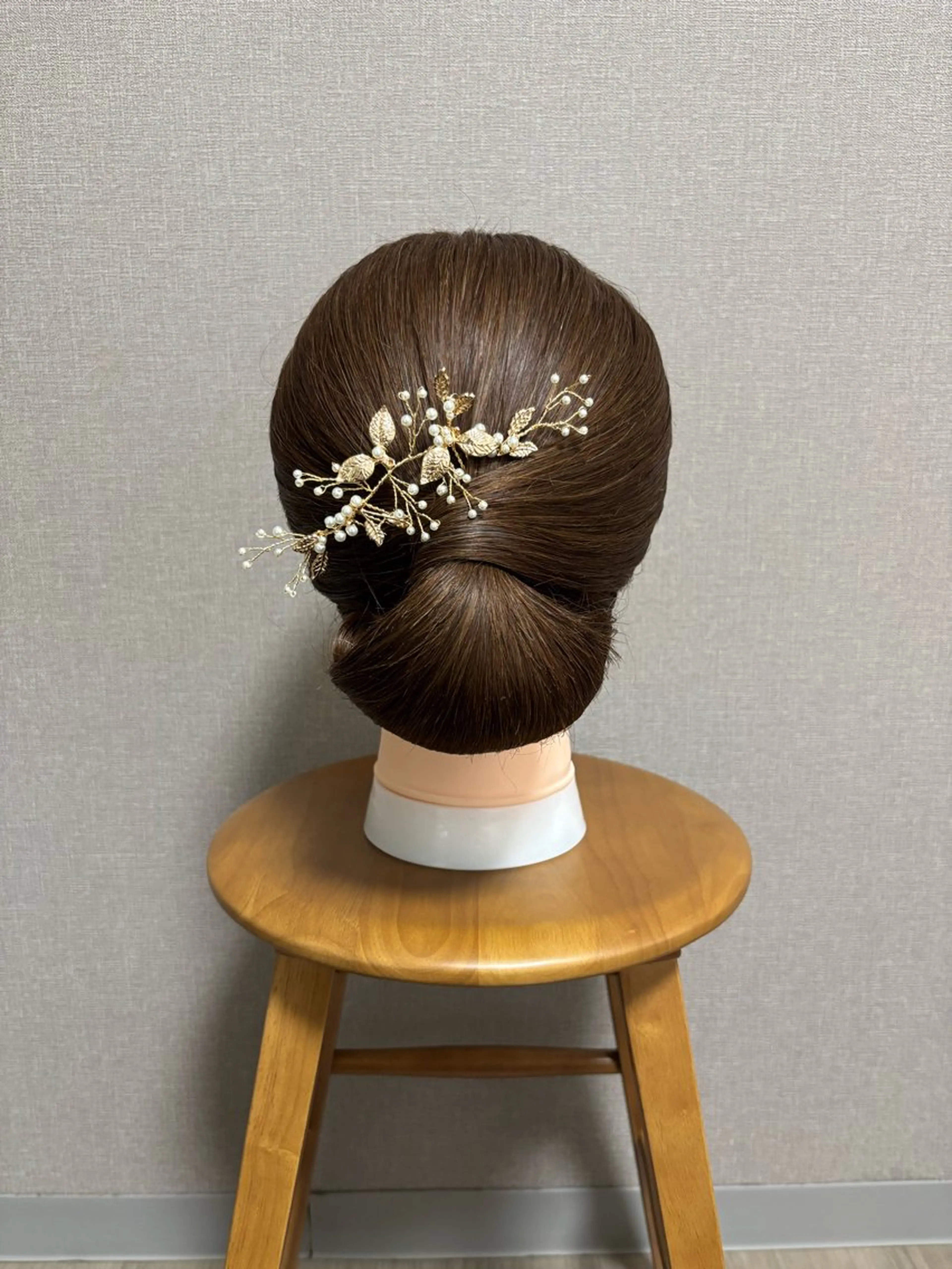 セミロング ヘアアレンジ 結婚式・ブライダル ヘアセット Mieux Hair ひなこ🫧のヘアスタイル