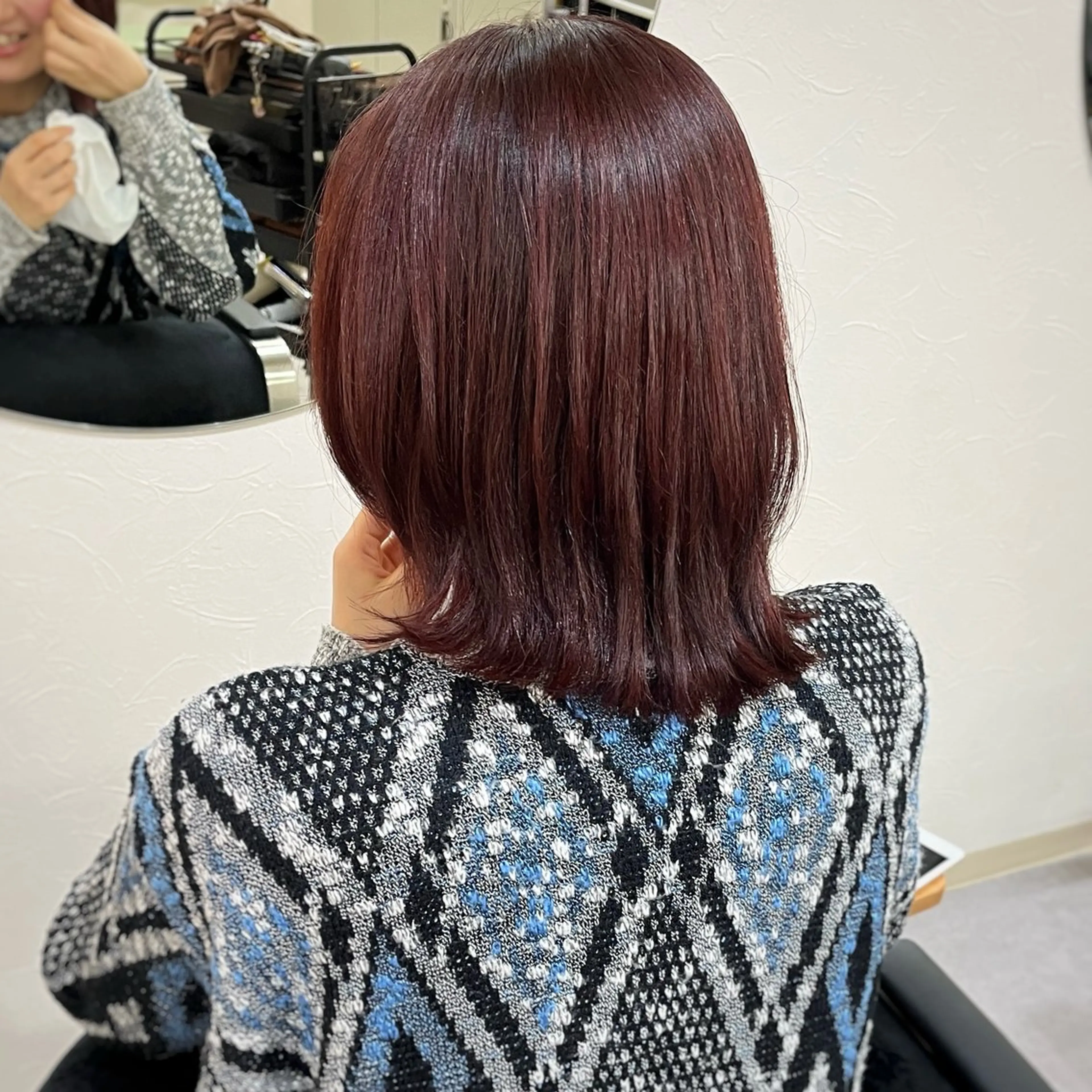 ショート カラー ブリーチ ダブルカラー ブリーチなしカラー カット ヘアカラー トリートメント ボブ/透明感カラー /坂口恵梨子のヘアスタイル