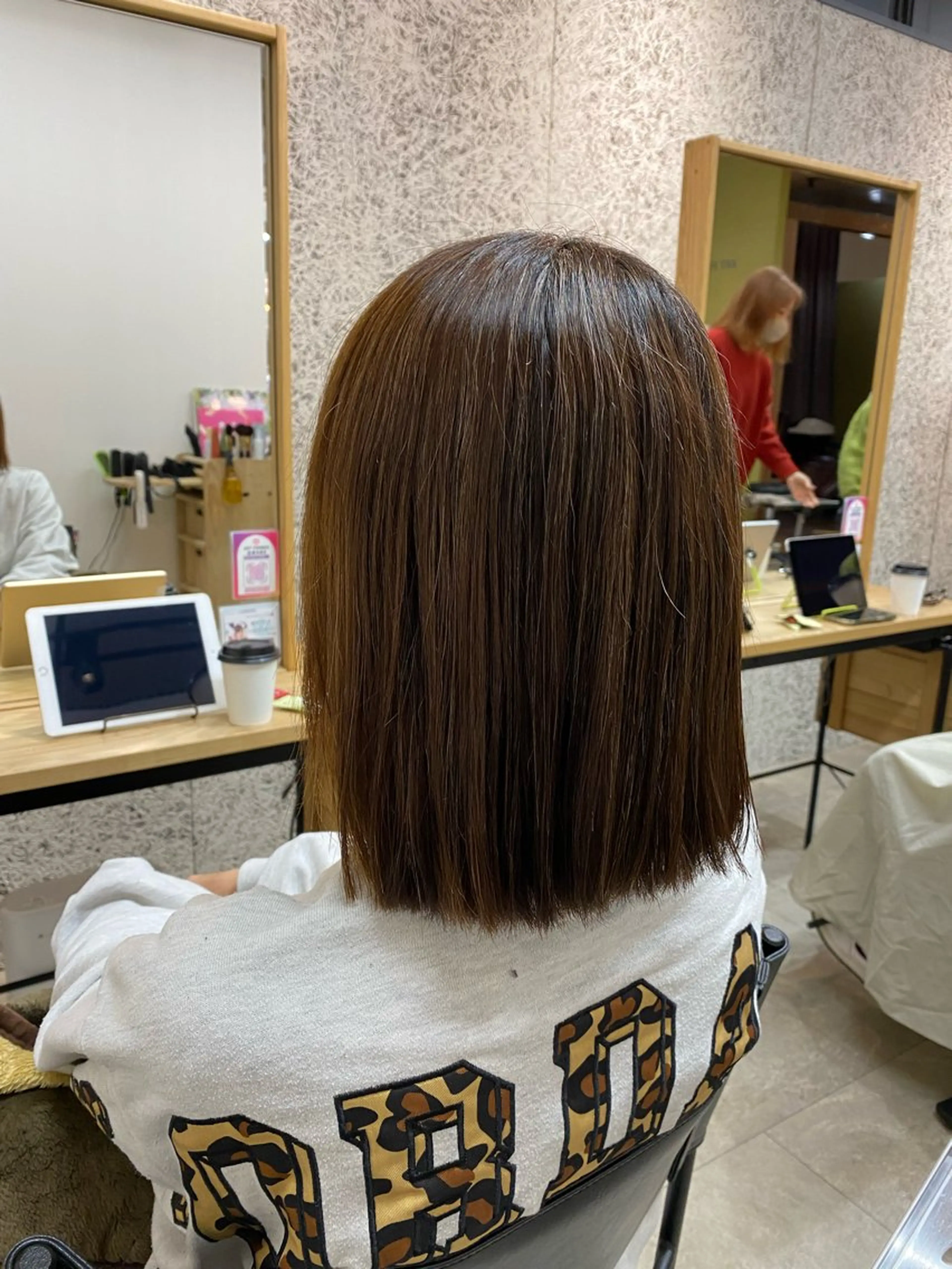 ショート 縮毛矯正 佐藤 森夏のヘアスタイル