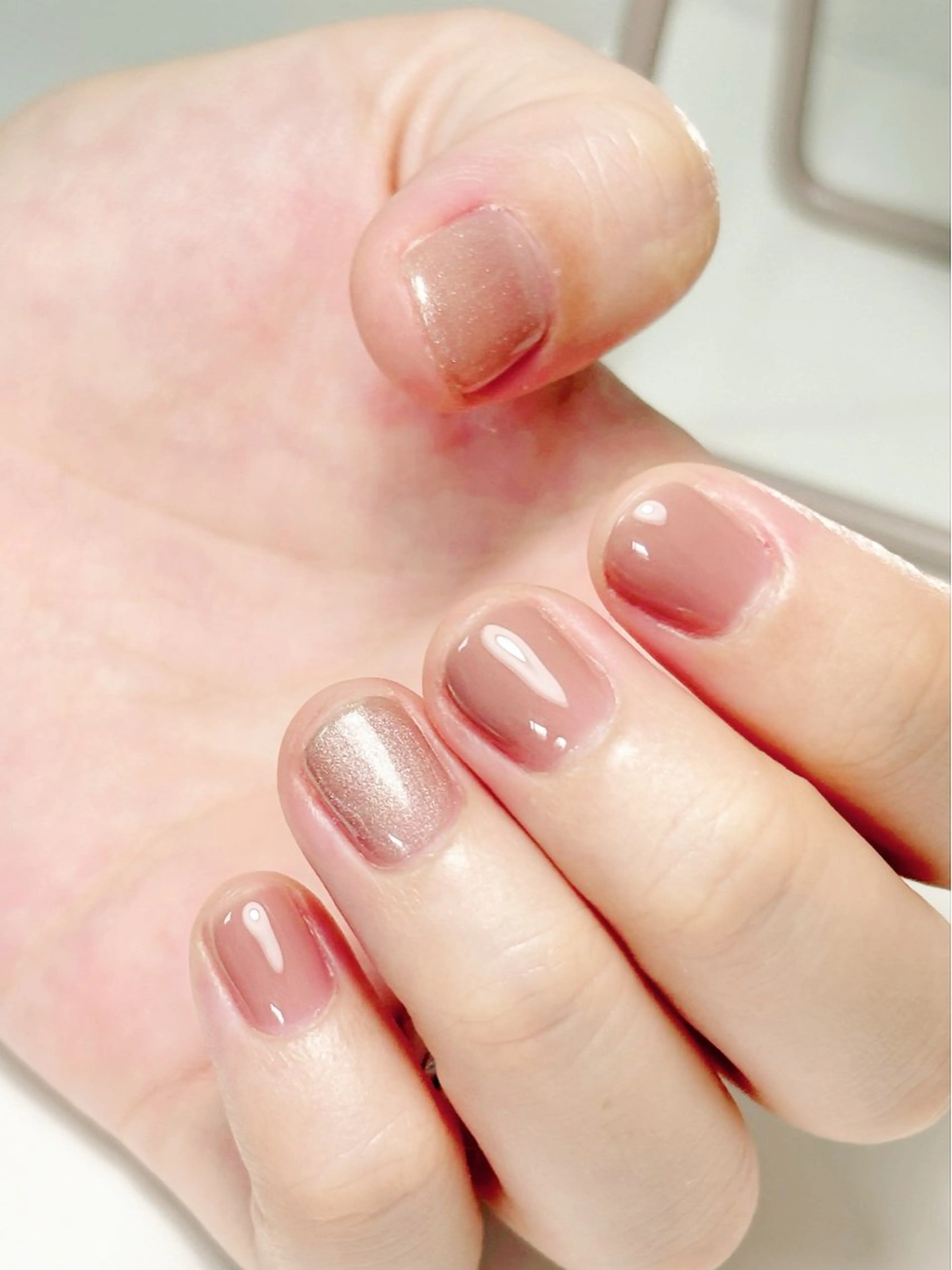 ネイル ワンカラーネイル シンプルネイル ハンドネイル フットネイル ハンドケア 松村愛美 長浜（ネイルサロン）のネイルデザイン