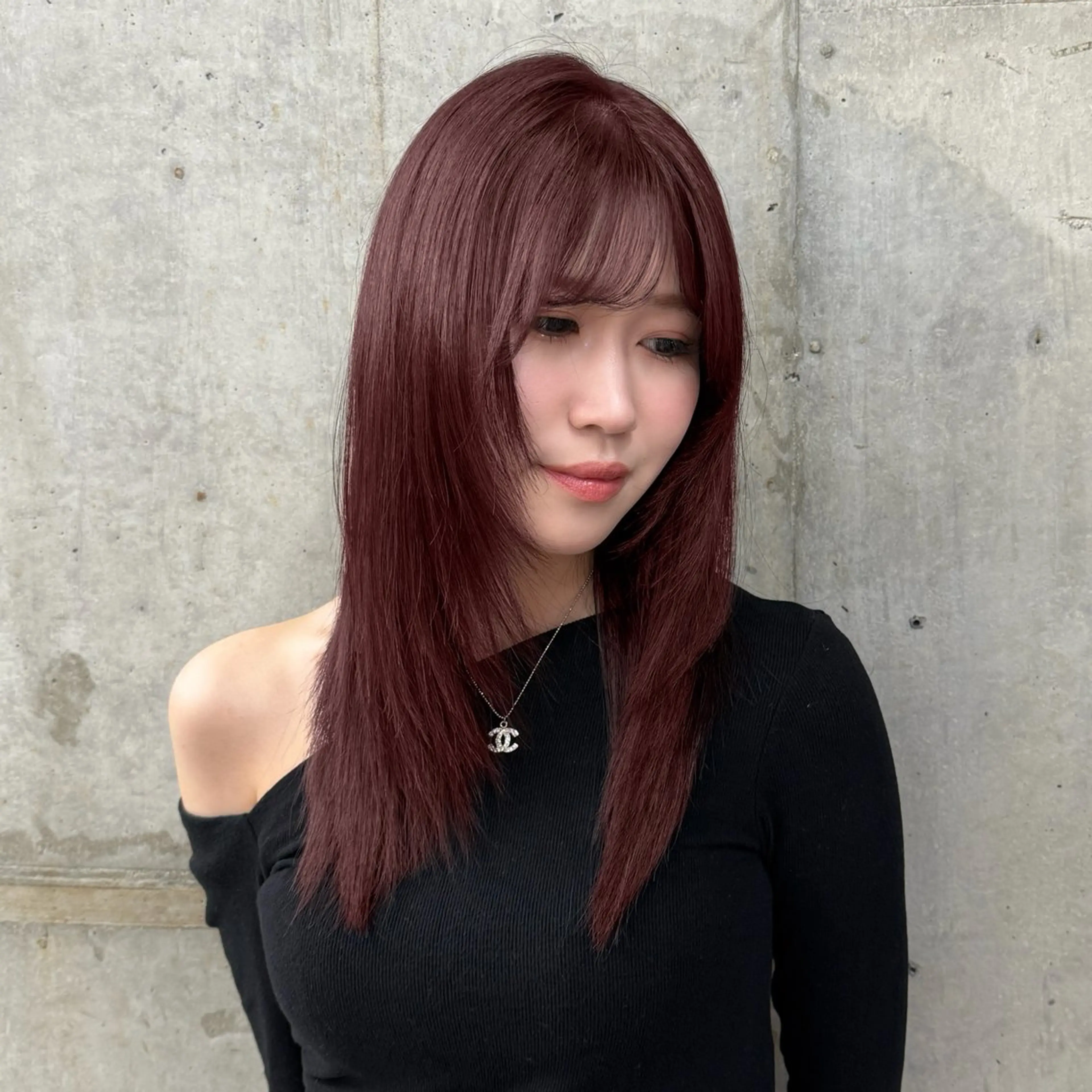 セミロング ヘアカラー alo所属・ほの/ブリーチモデル 🎀/艶カラー‎のヘアスタイル