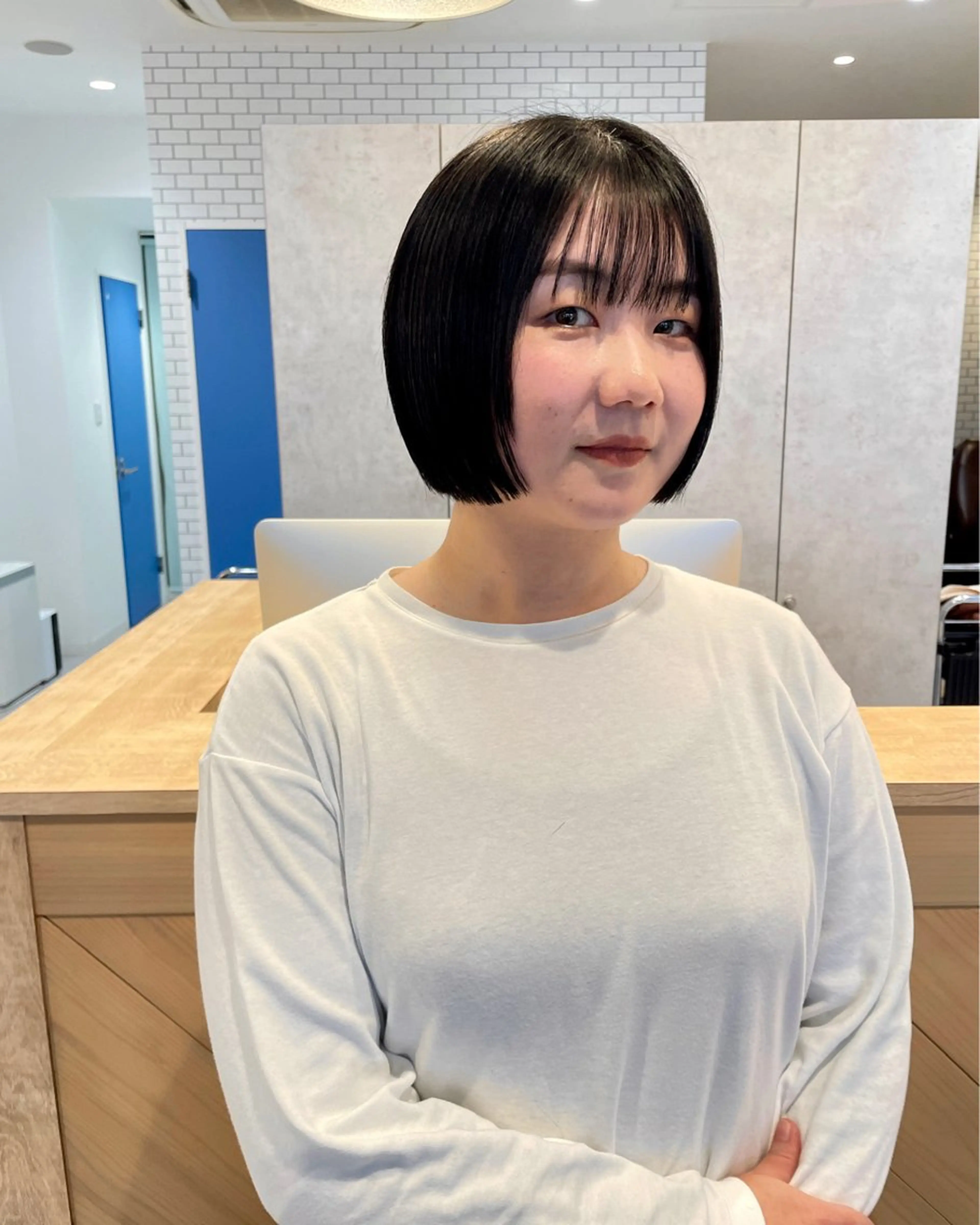 ショート ofF élua所属・🌵ボブ/切りっぱな し/ショート藤長芽生のヘアスタイル