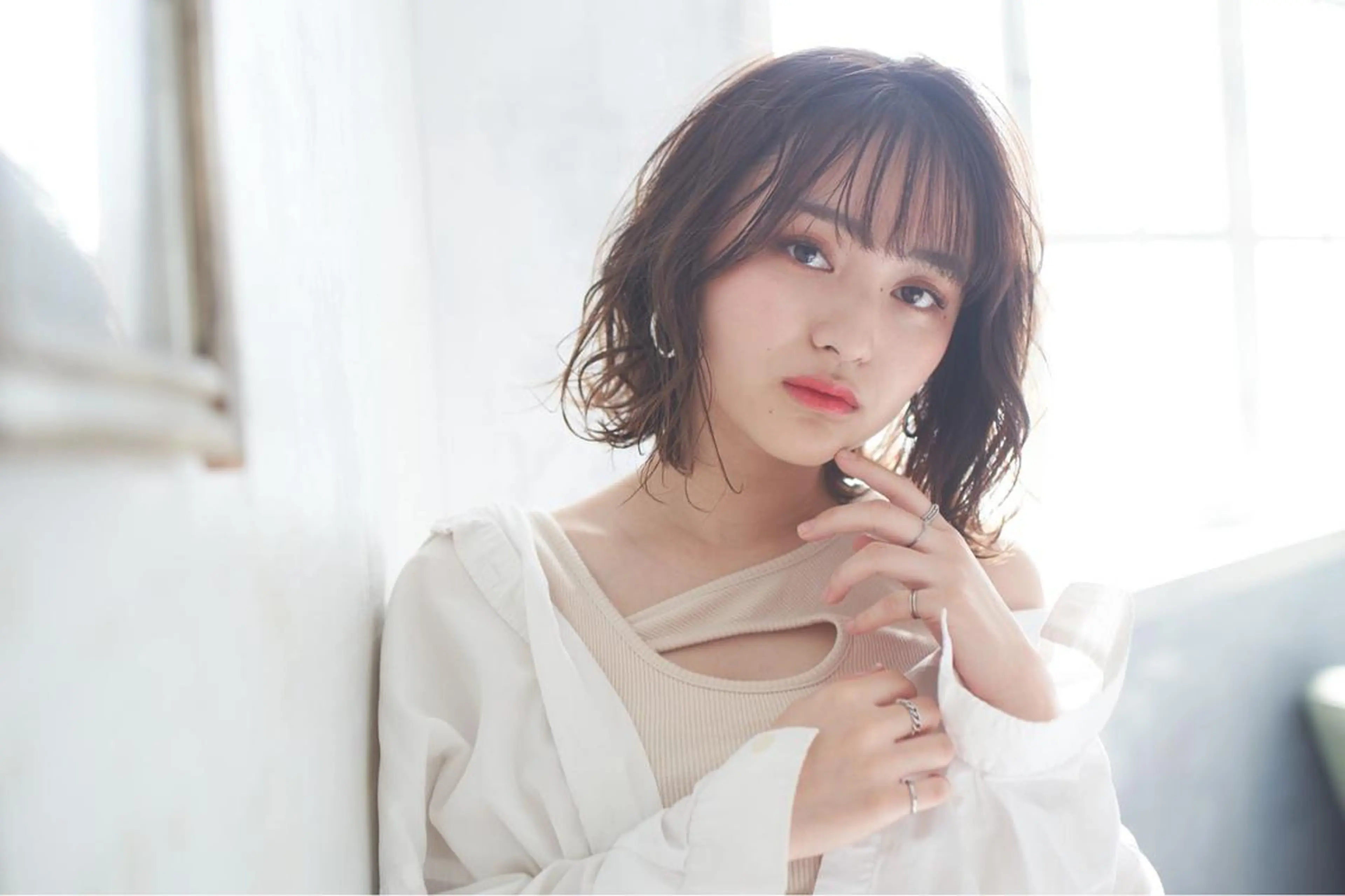 ミディアム 【髪質改善】 梅田　聡のヘアスタイル