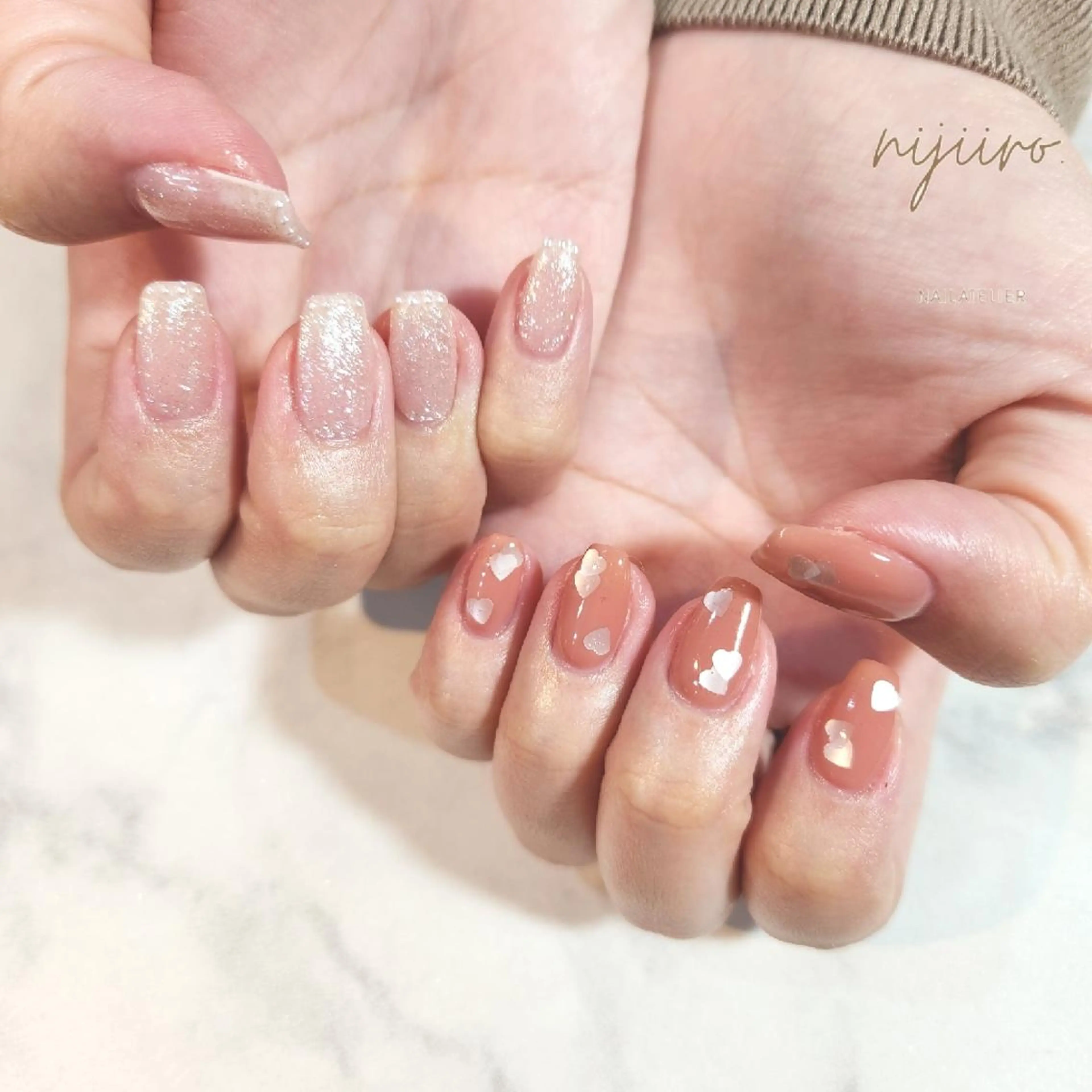 ネイル ハンドネイル nailatelier nijiiro.所属・nijiiro🌈 サトウのネイルデザイン