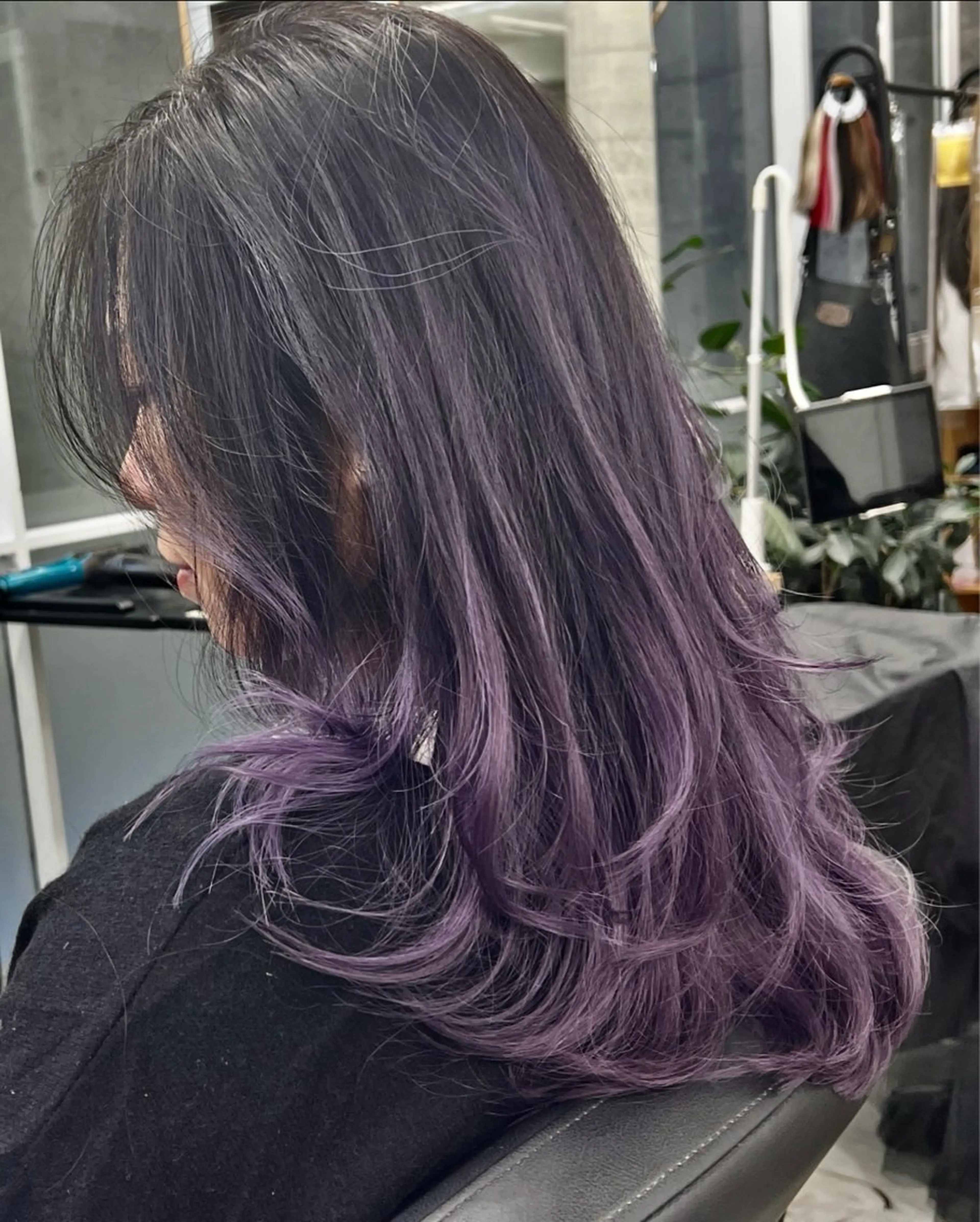 セミロング カラー バレイヤージュ レイヤーカット ヘアカラー トリートメント welring hair salonのヘアスタイル