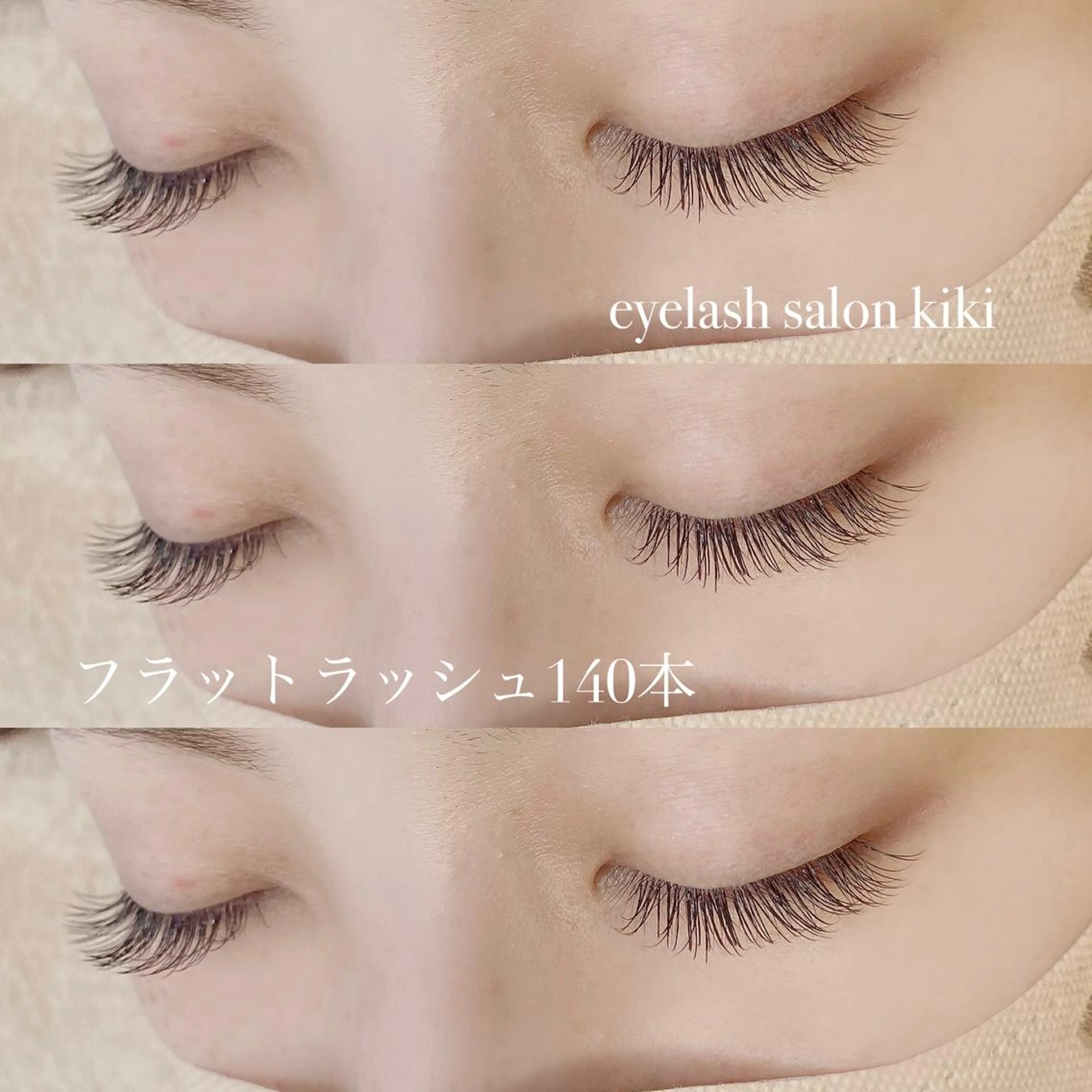 マツエク・マツパ フラットラッシュ マツエク 玉造駅すぐ⌇kiki eyelashのマツエク・マツパデザイン