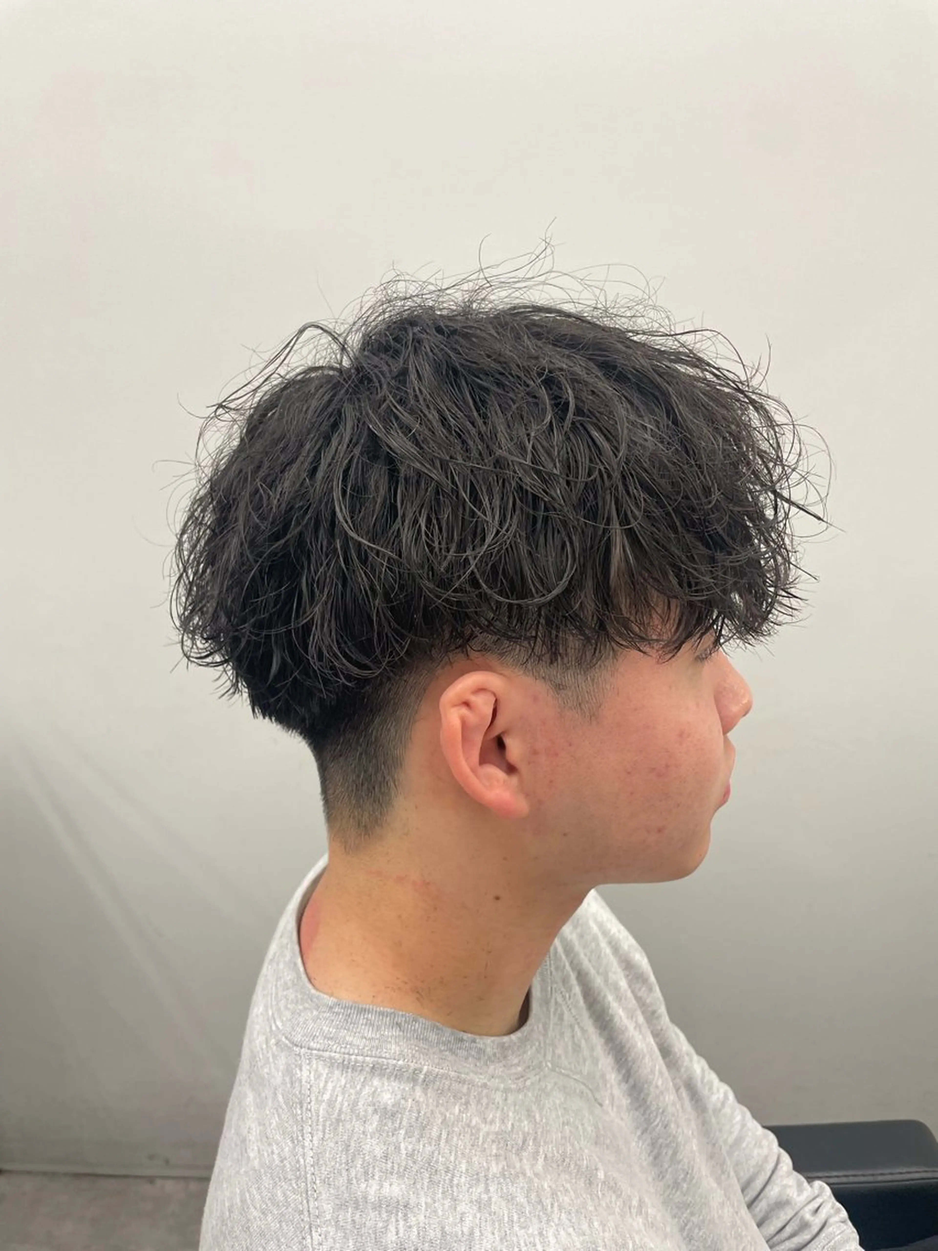 ショート パーマ メンズ カット パーマ 社会人向けパーマ 北千住No.1林和輝のヘアスタイル