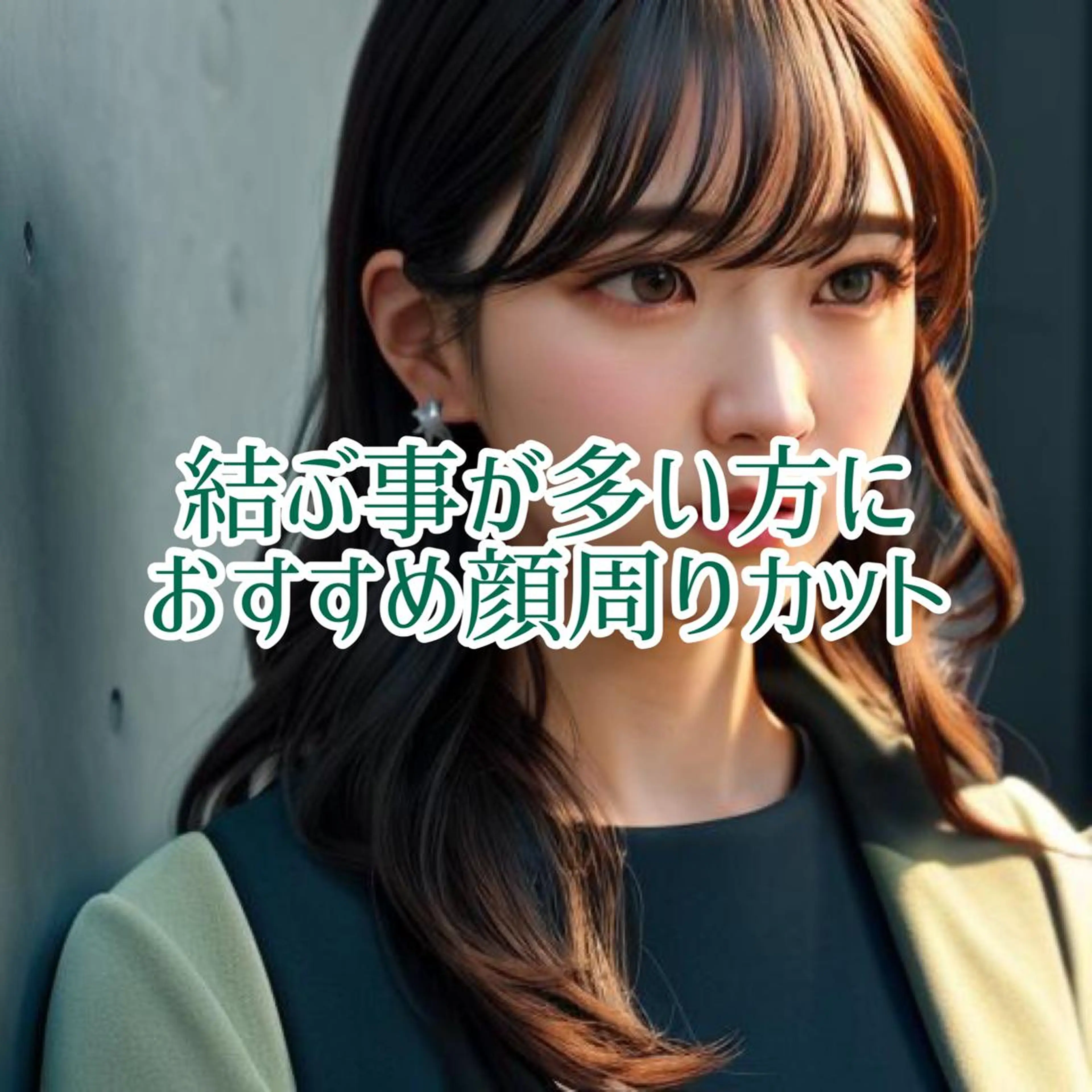 セミロング ボブ 顔周りカット 韓国風ヘア レイヤーカット 縮毛矯正・似合わせ タナカ レイヤのヘアスタイル