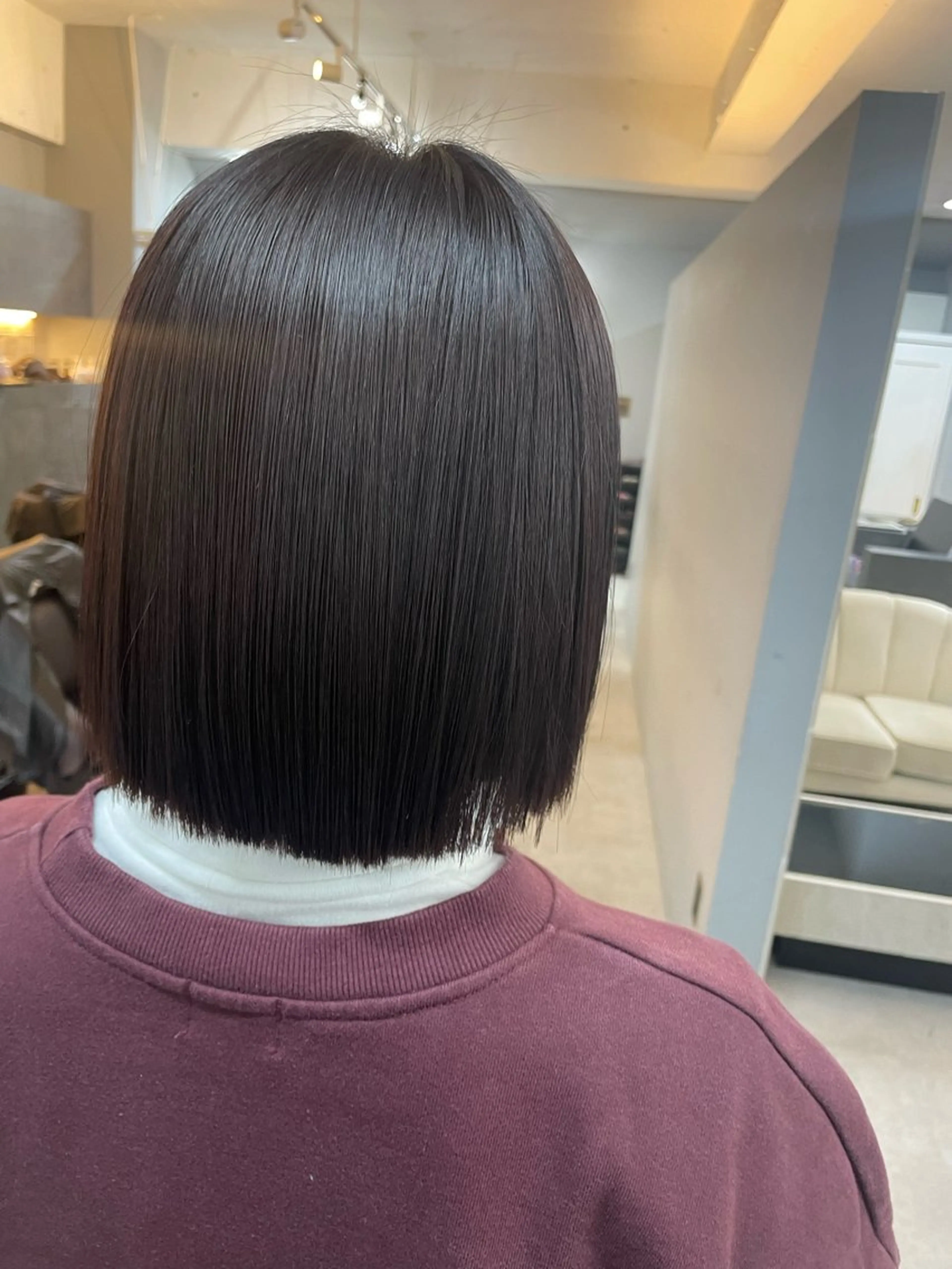 ミディアム 佐藤 菜穂のヘアスタイル