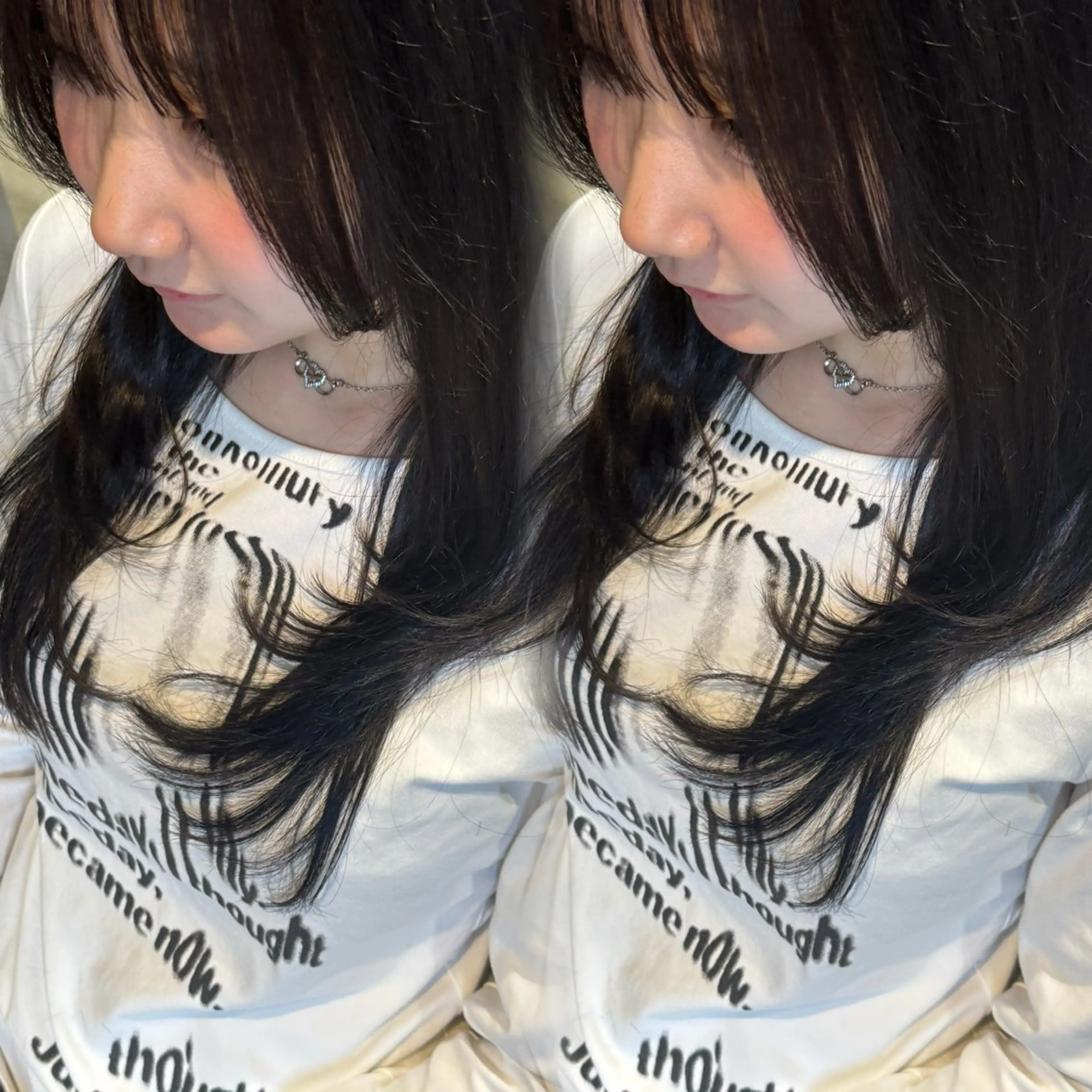 セミロング カラー レイヤーカット 髪質改善/縮毛矯正 レイヤー/松川匠のヘアスタイル