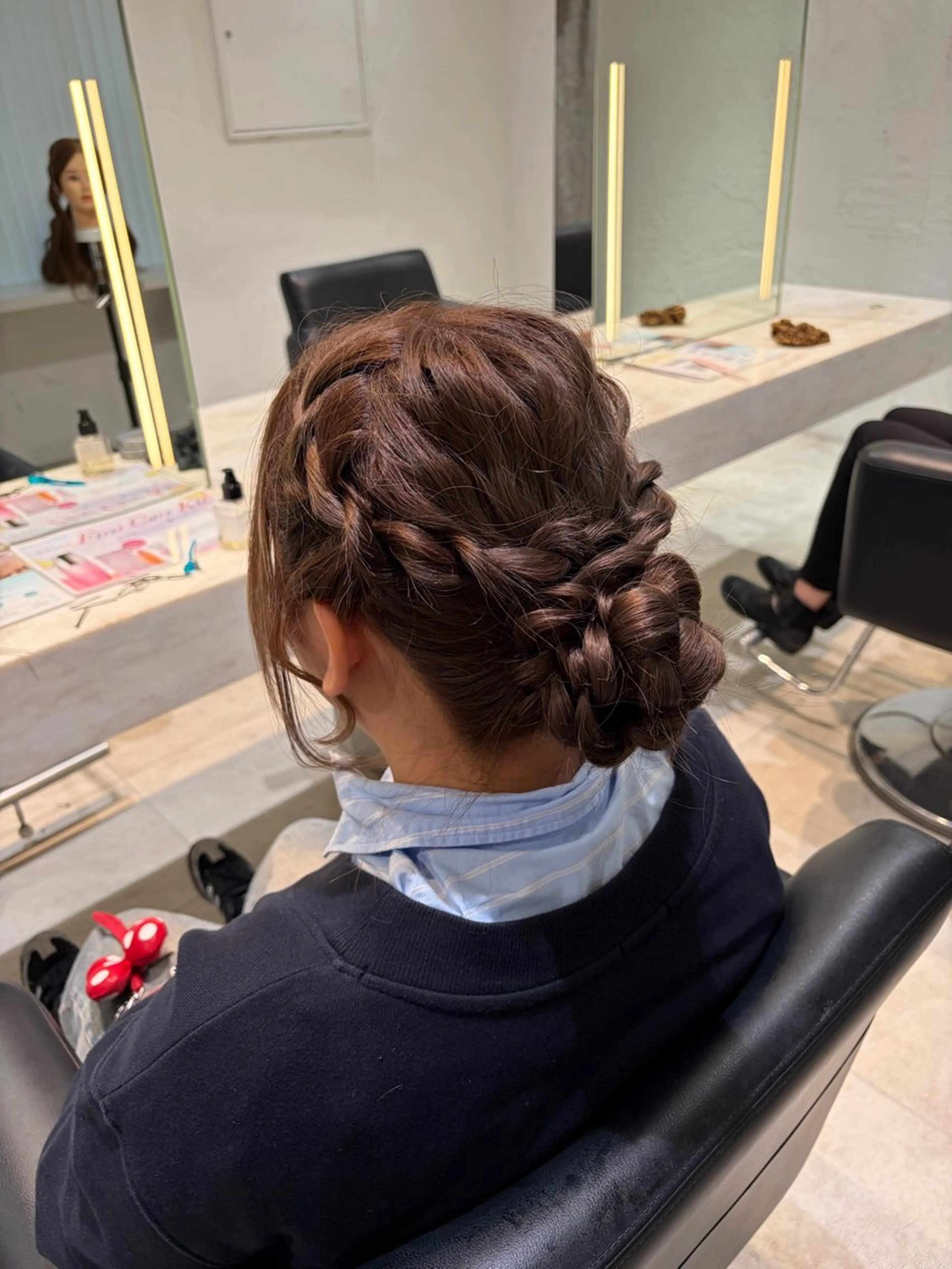 【ヘアアレンジ】ふわふわシニヨン🌼の写真