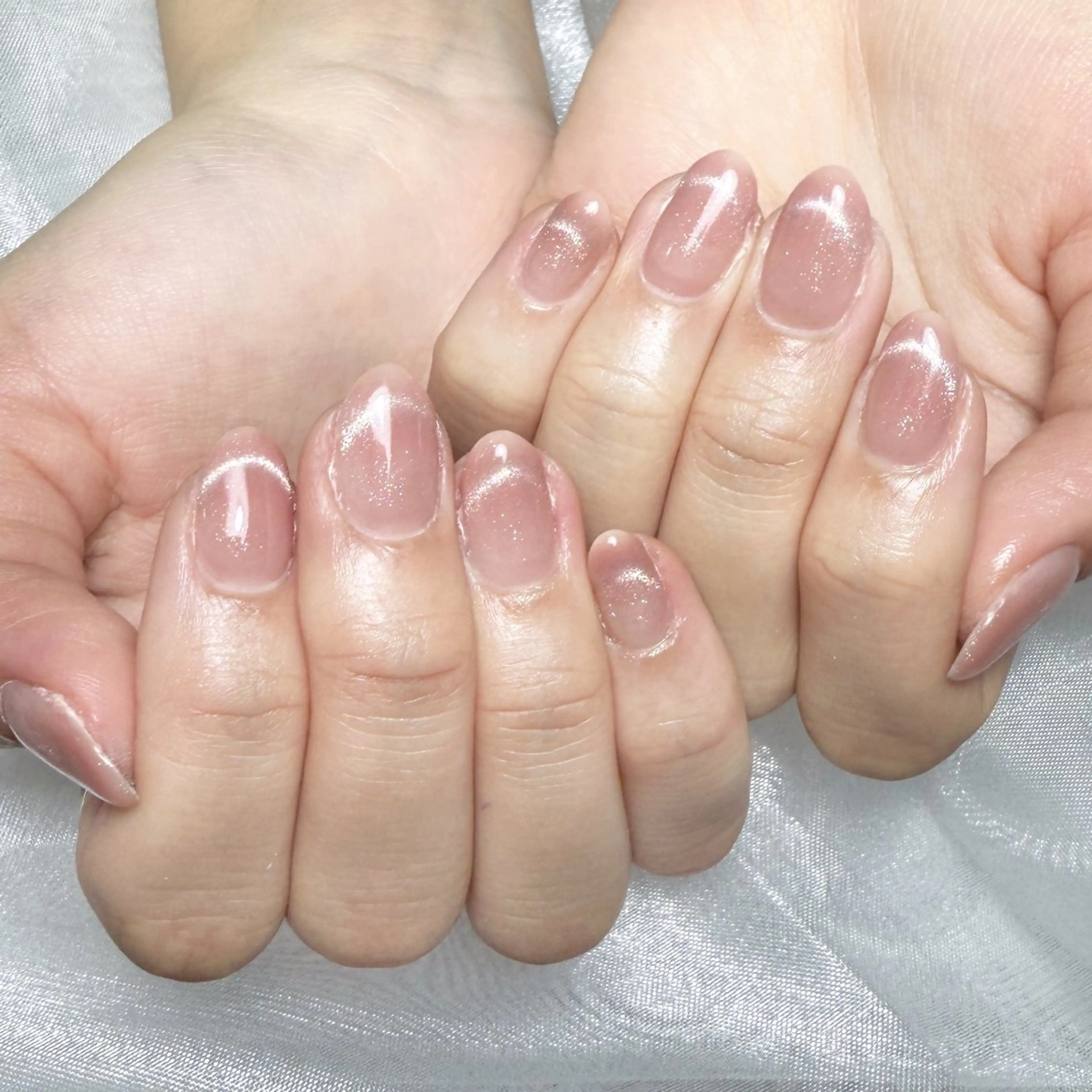 メンズ ネイル メンズ韓国風 アートネイル オーロラネイル ガーリー キラキラネイル Nail salon 木にいるのネイルデザイン