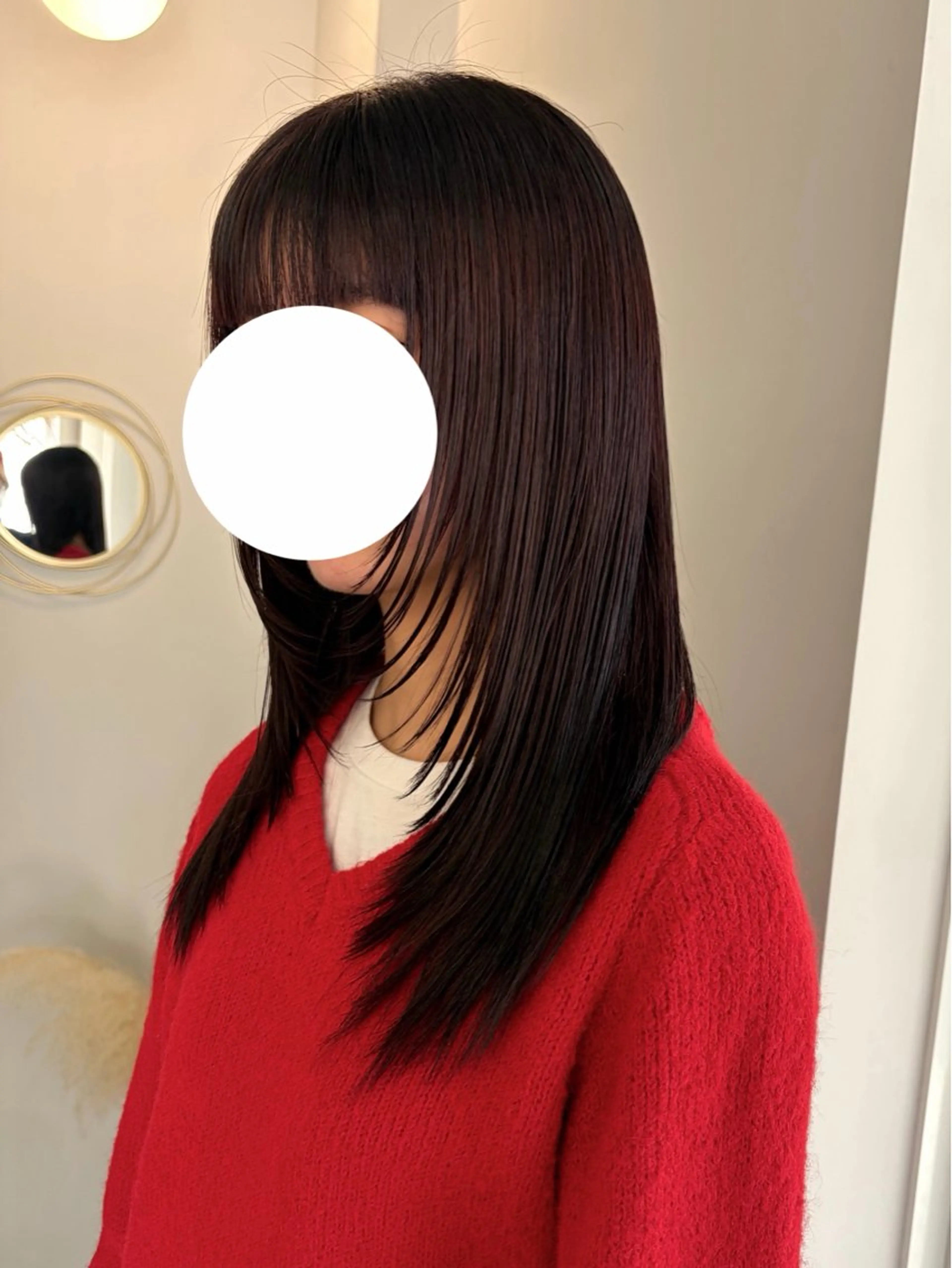 セミロング カット ヘアカラー トリートメント AELU🌱 林千晶のヘアスタイル