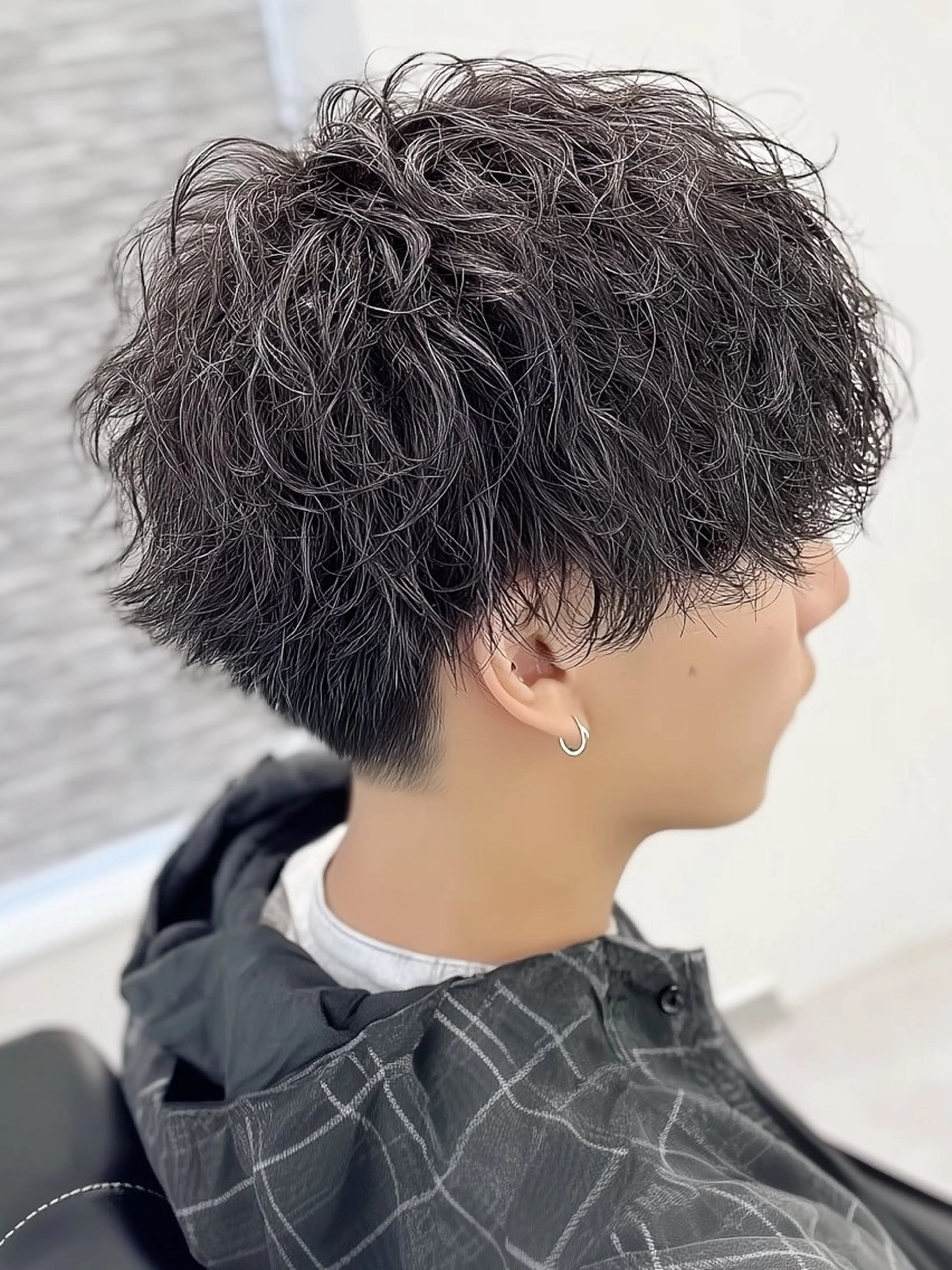 ショート パーマ メンズ カット パーマ メンズ特化/パーマ/ 髪質改善　高野奨馬のヘアスタイル