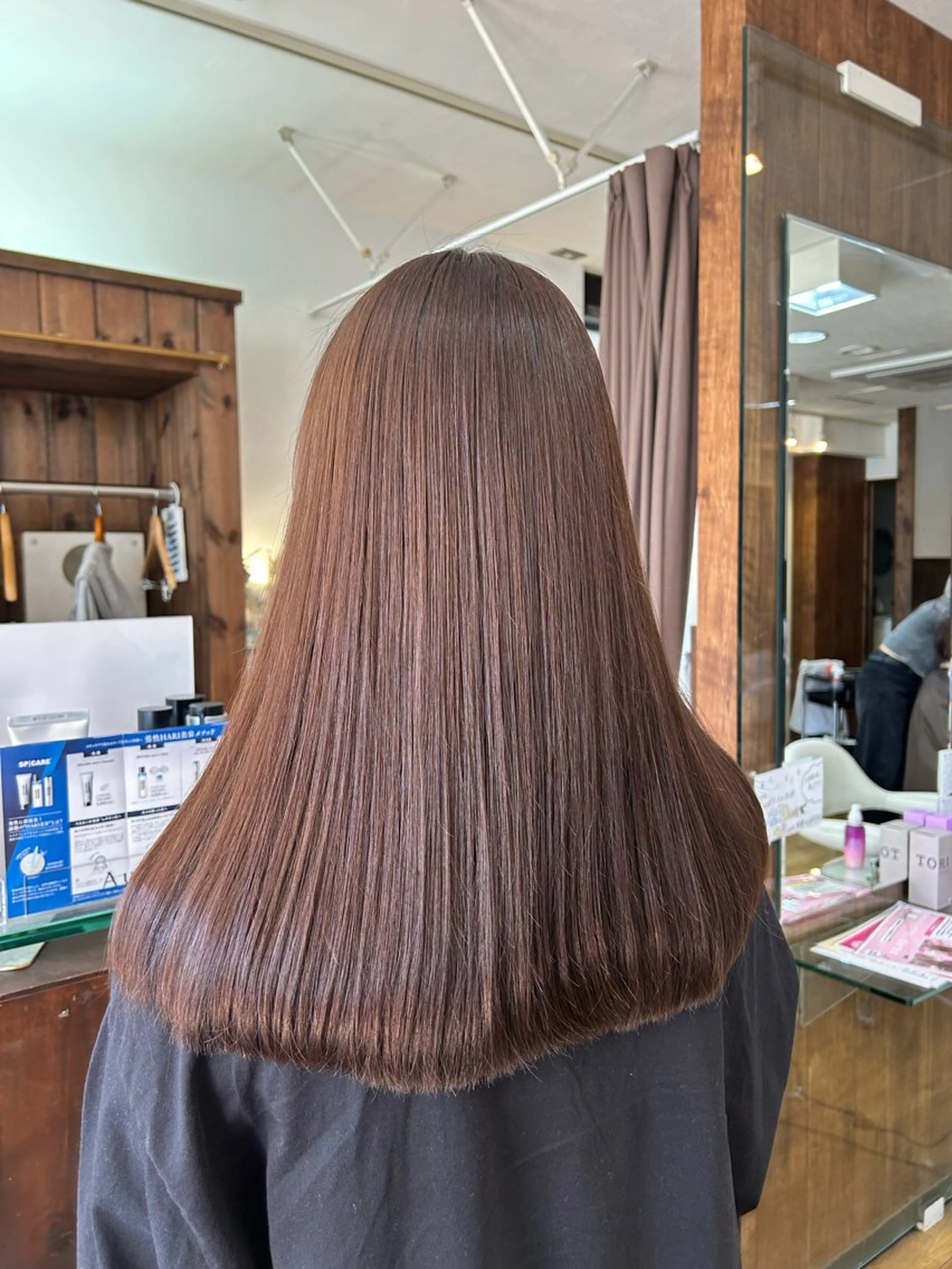 ロング カット パーマ 縮毛矯正 うる艶カラー 🌼aokiのヘアスタイル