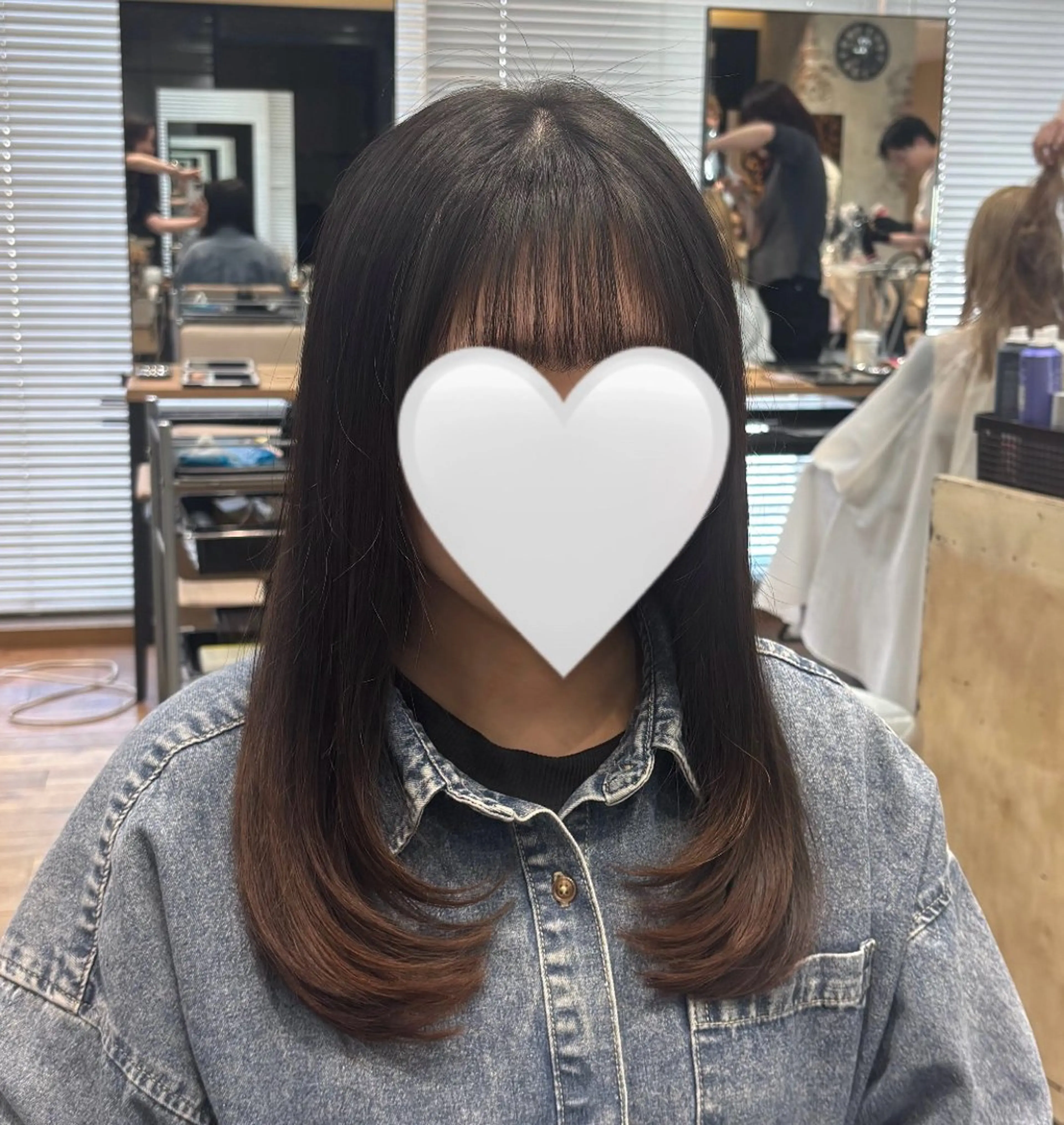 セミロング 🎀韓国ヘア🎀 𝓡𝓲𝓷𝓱𝓪のヘアスタイル