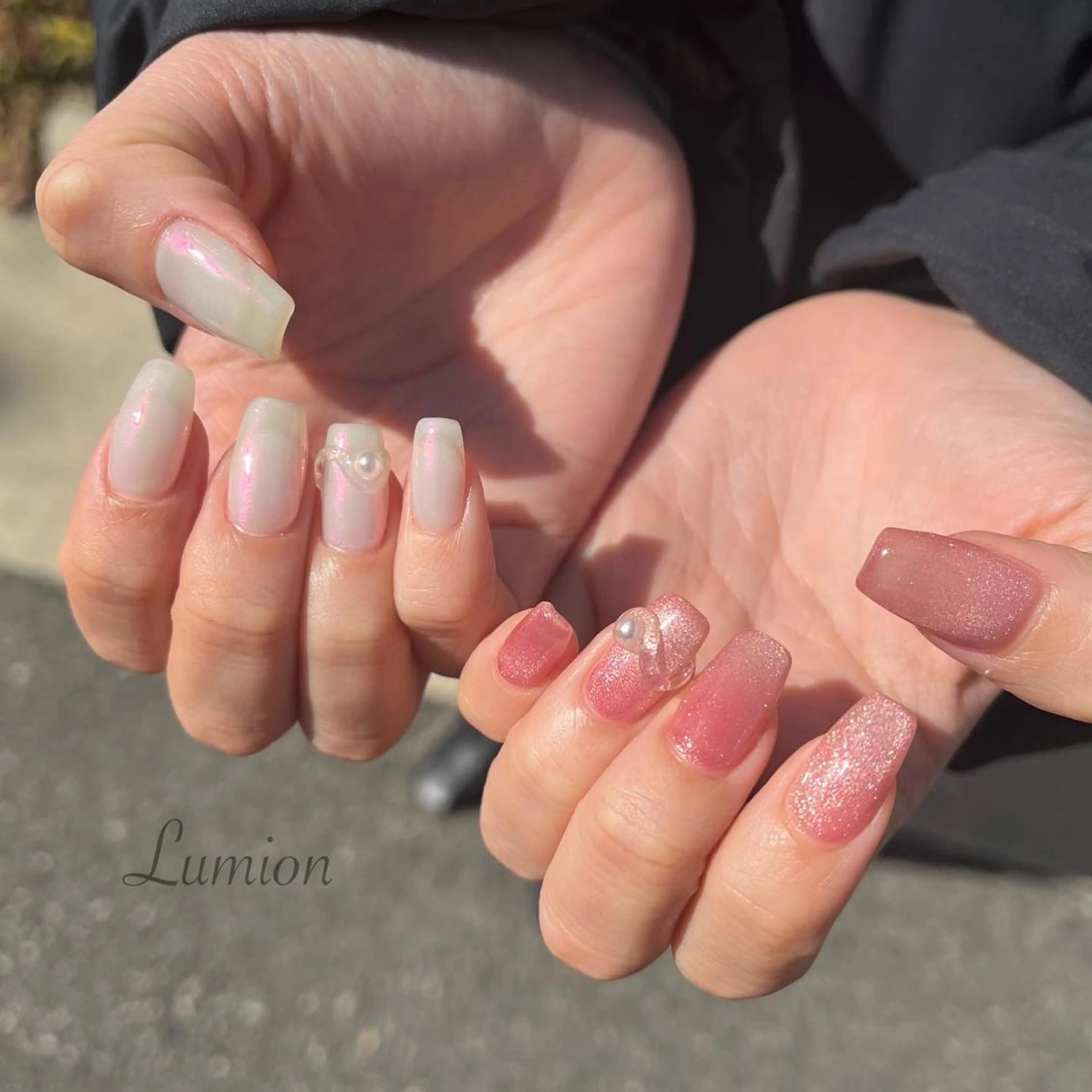ネイル オーロラネイル マグネットネイル nailroom Lumionのネイルデザイン