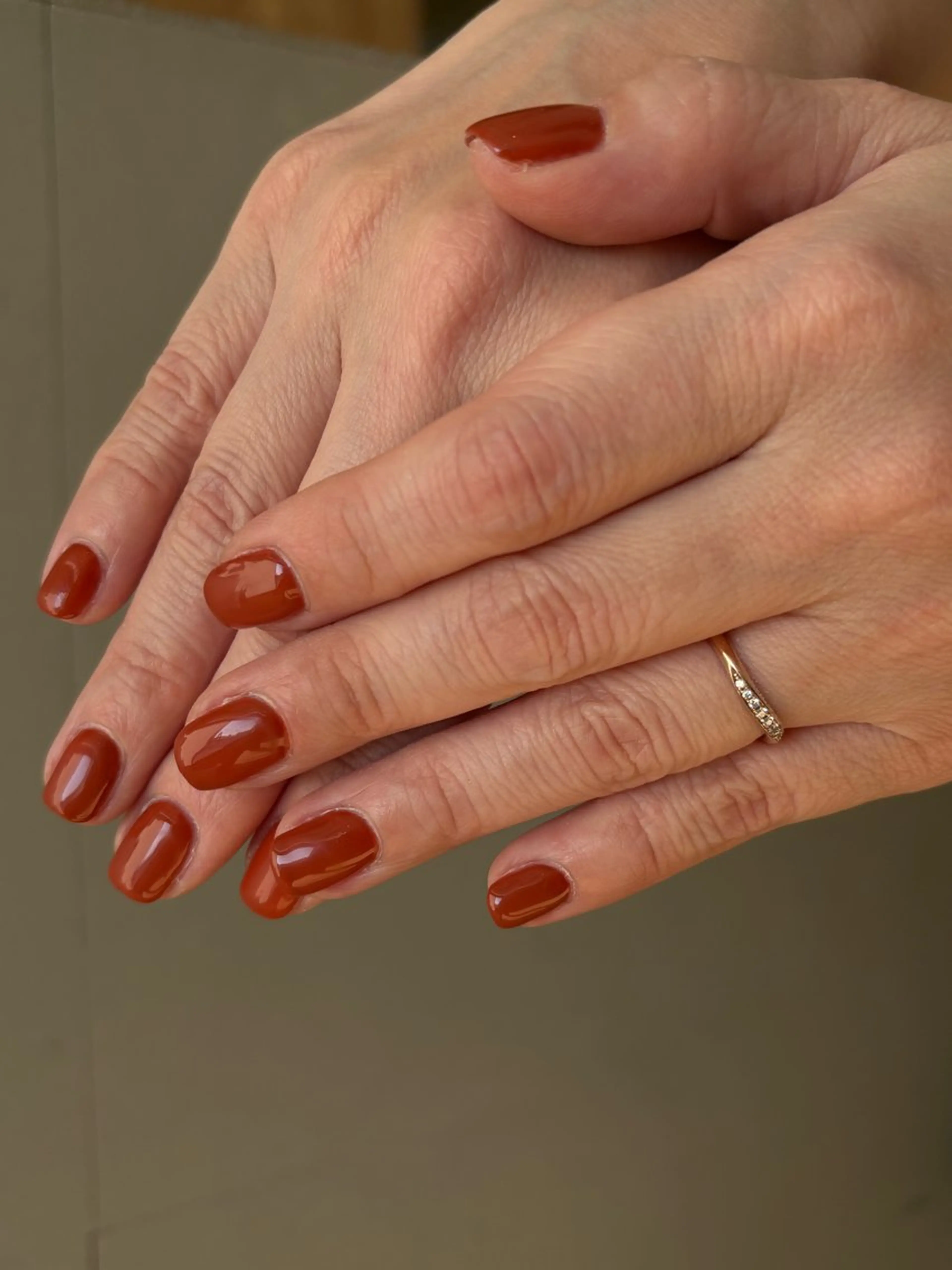 ネイル オレンジ 赤色 ハンドネイル lead nail sayakaのネイルデザイン